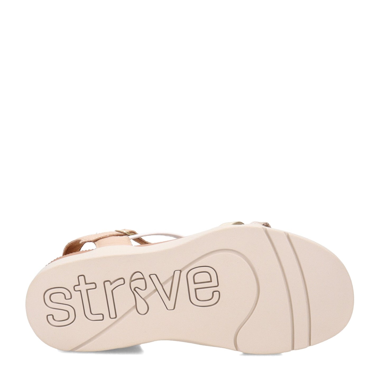 Peltz Shoes  Women's Strive Anguila Sandal METALLIC ANGUILA-PALE