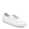 Peltz Shoes  Women's Eric Michael Annie Sneaker WHITE ANNIE-WHITE