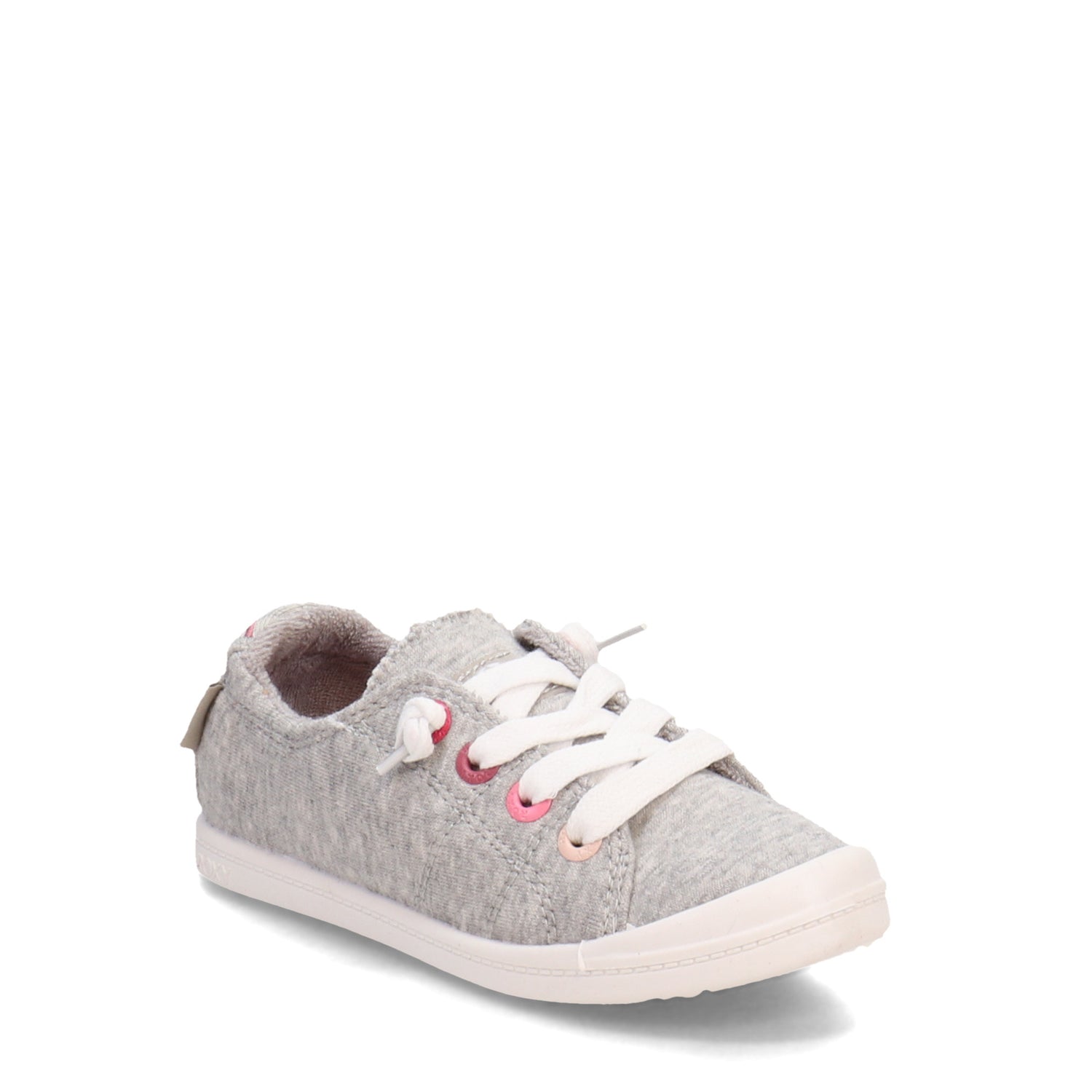 Peltz Shoes  Girl's Roxy Bayshore III Sneaker - Little Kid & Big Kid GREY HEATHER ARGS600091-GRH