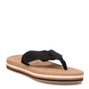 Peltz Shoes  Women's Roxy Colby Hi Flip Flop BLACK TAN ARJL100899-BT0