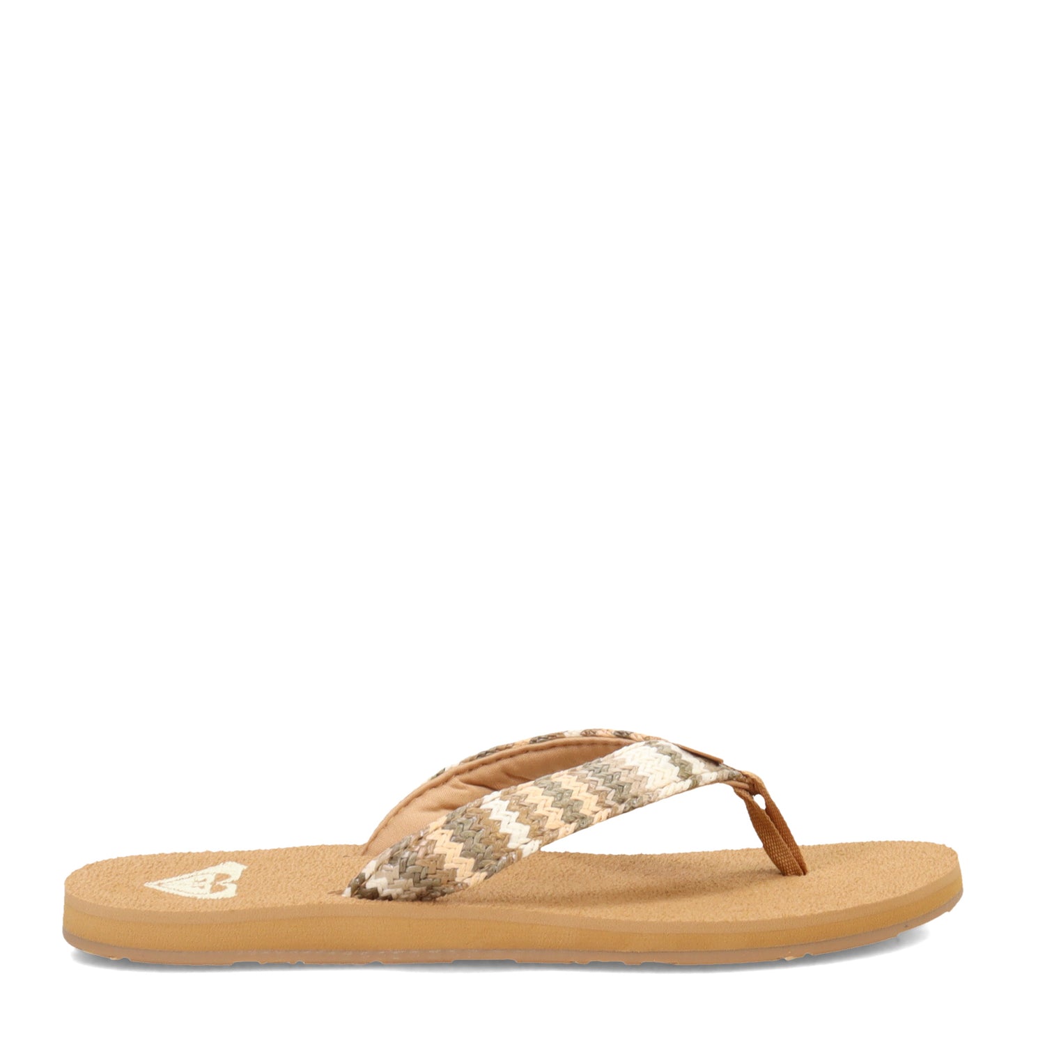 Peltz Shoes  Women's Roxy Porto Sandal FALL LEAF MULTI ARJL101092-FMU