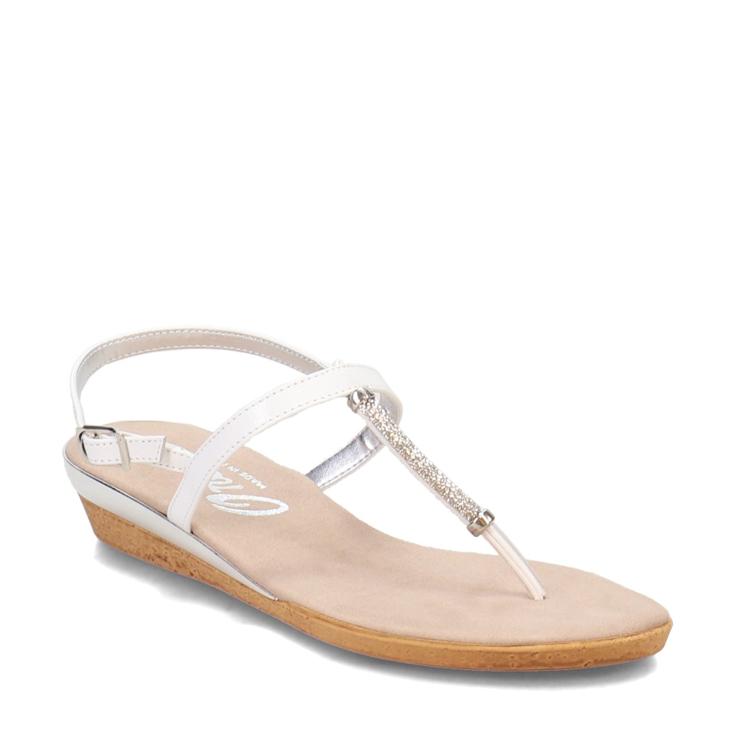 Peltz Shoes  Women's Onex Ava Sandal WHITE AVA-WHITE