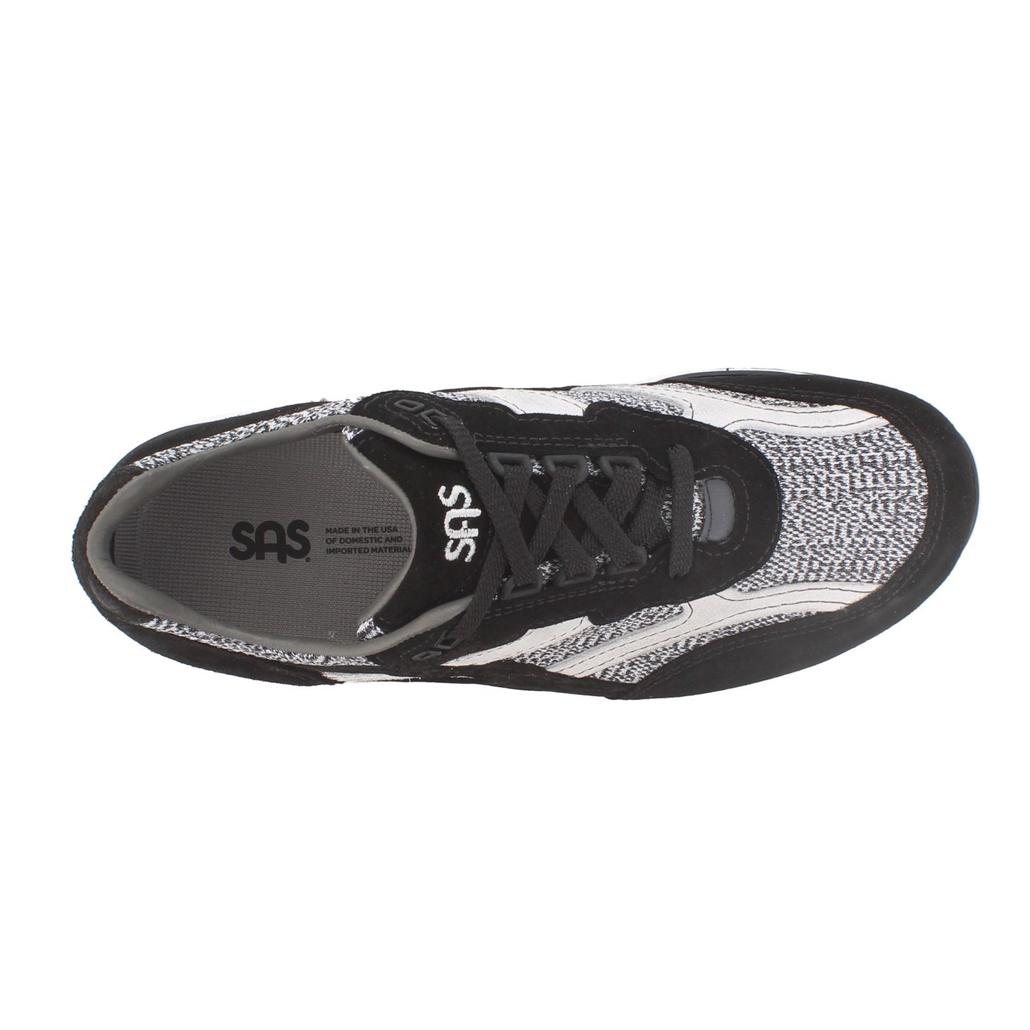 Peltz Shoes  Men's SAS Journey Mesh Walking Sneaker CHARCOAL AC04000001MNS