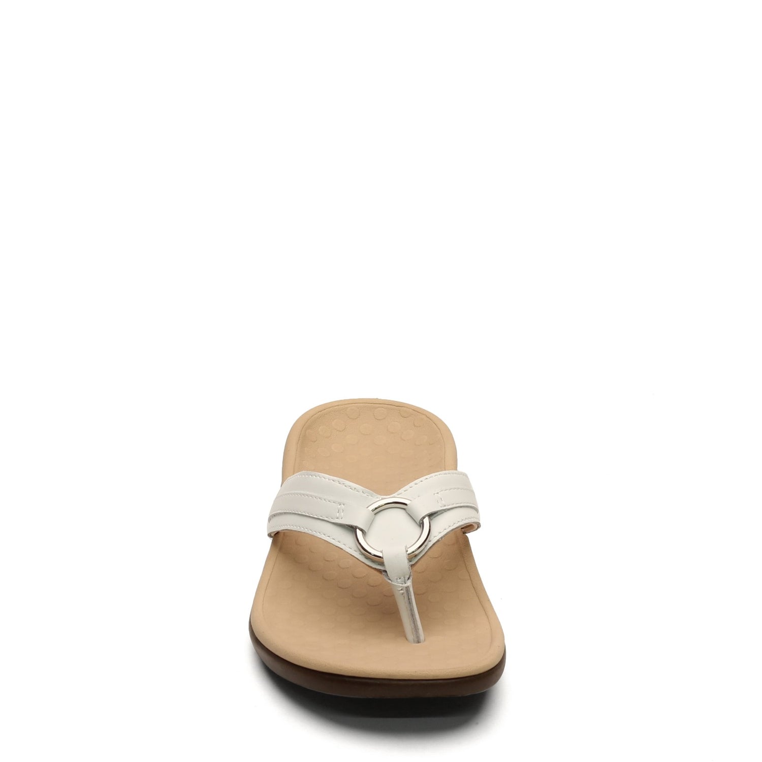Peltz Shoes  Women's Vionic Tide Aloe Sandal WHITE ALOE-WHT