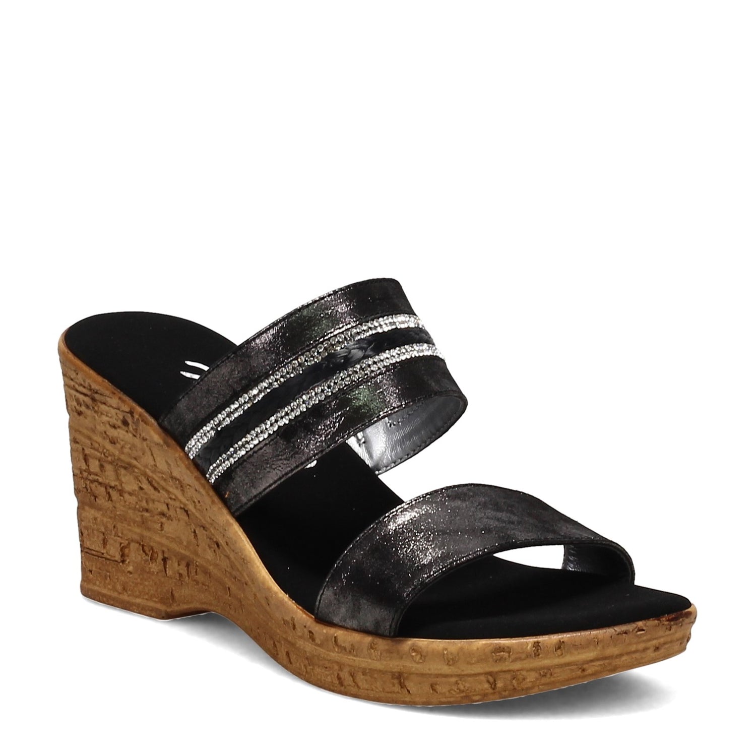 Peltz Shoes  Women's Onex Amellia Sandal BLACK AMELLIA-S BLACK