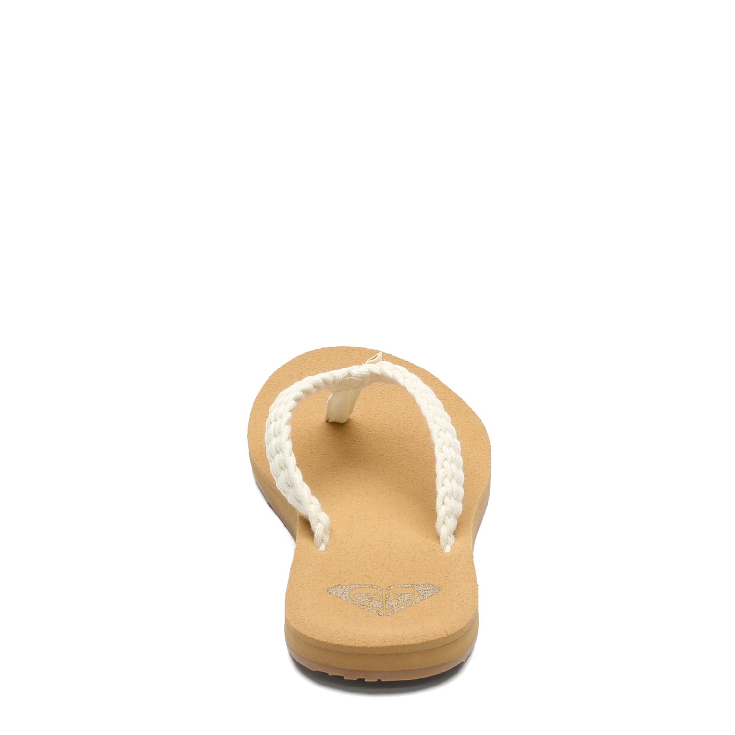 Peltz Shoes  Women's Roxy Porto III Flip Flop Sandal NATURAL ARJL100867-NAT