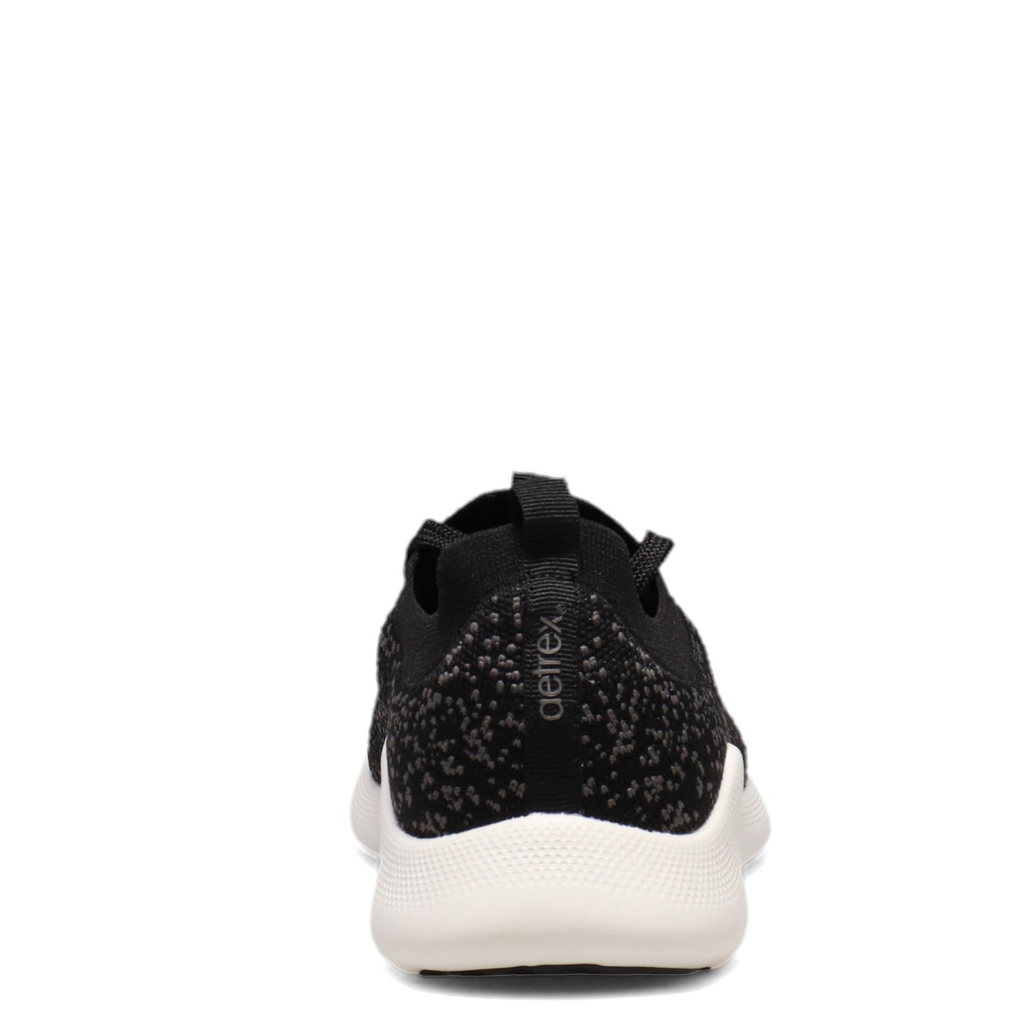 Peltz Shoes  Women's Aetrex Carly Sneaker BLACK AS100-BLACK