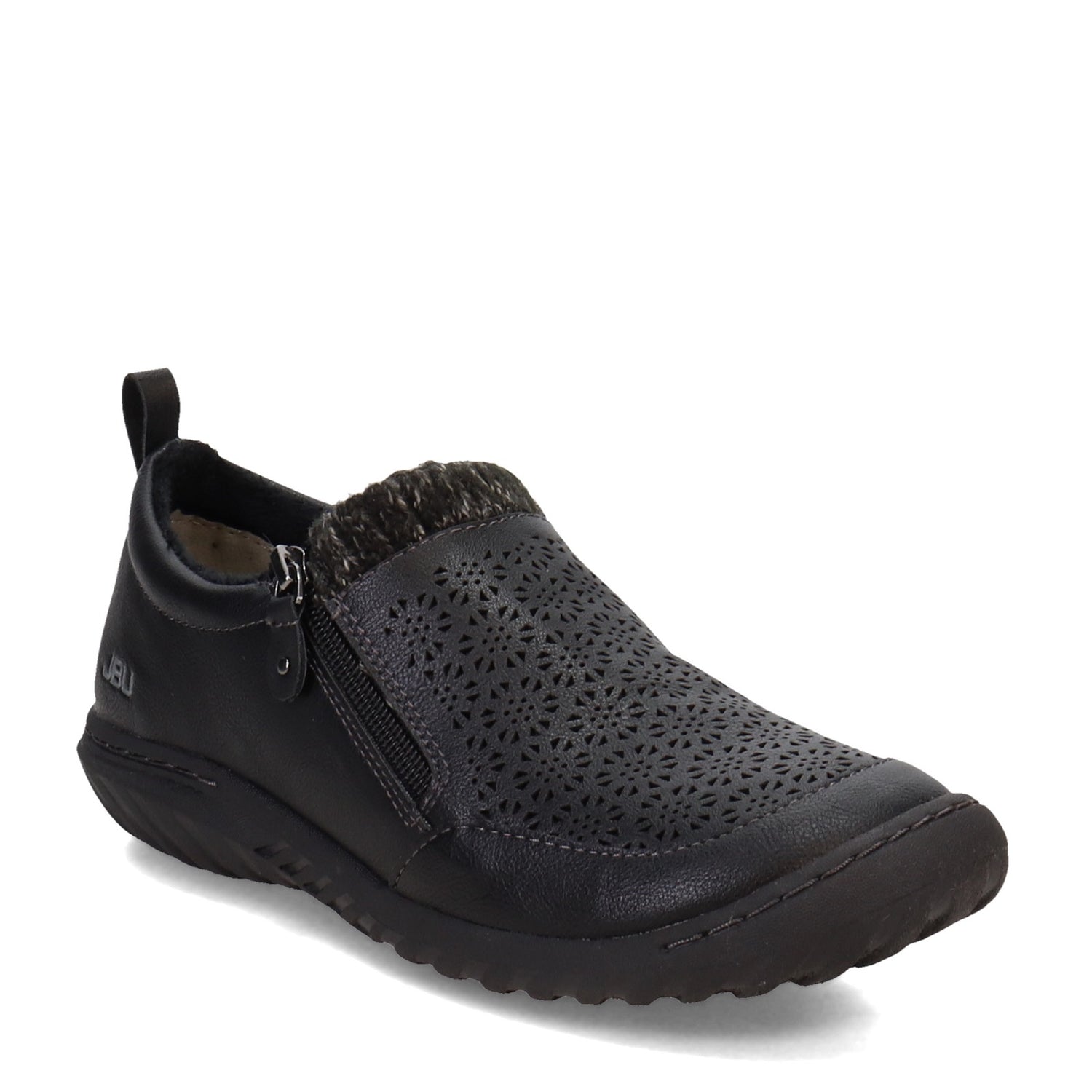 Peltz Shoes  Women's JBU by Jambu Amber Slip-On - Wide Width Black B2AMB01W