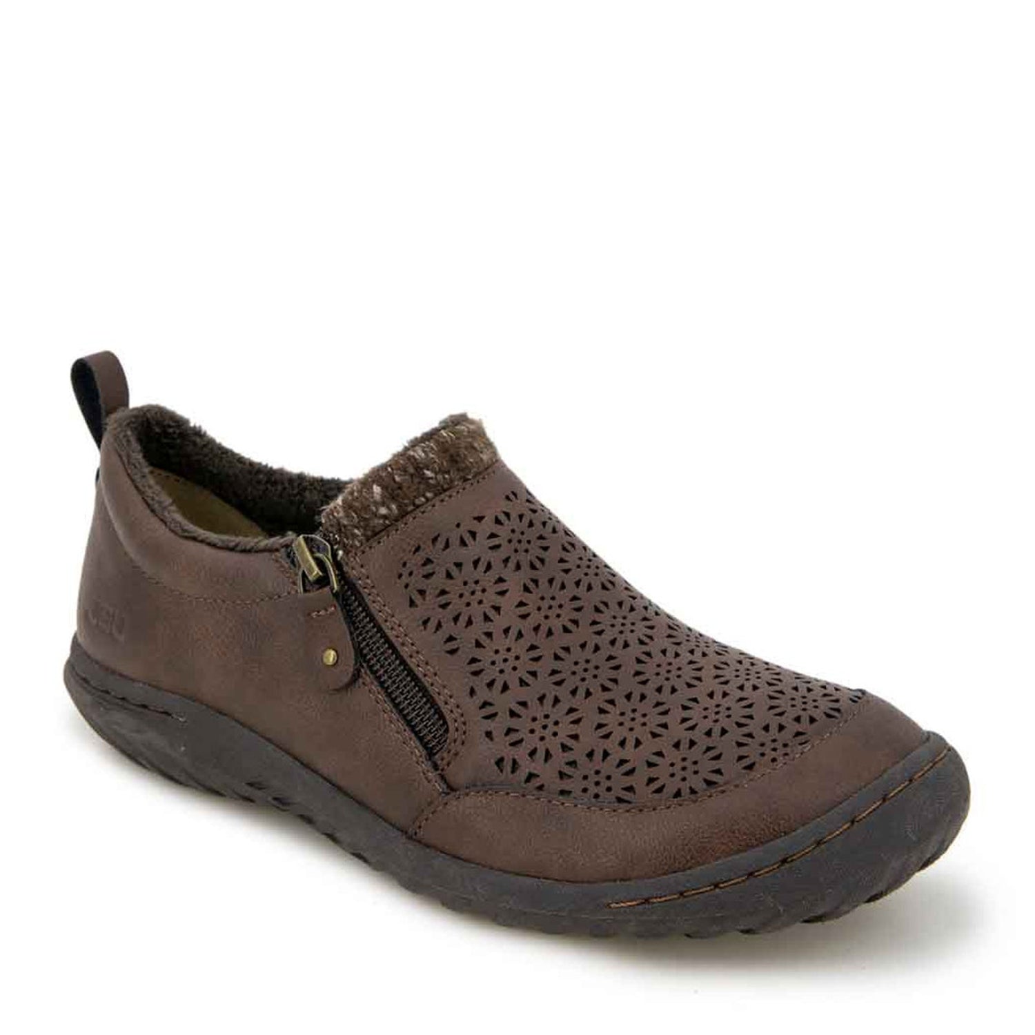 Peltz Shoes  Women's JBU by Jambu Amber Slip-On Brown B2AMB34