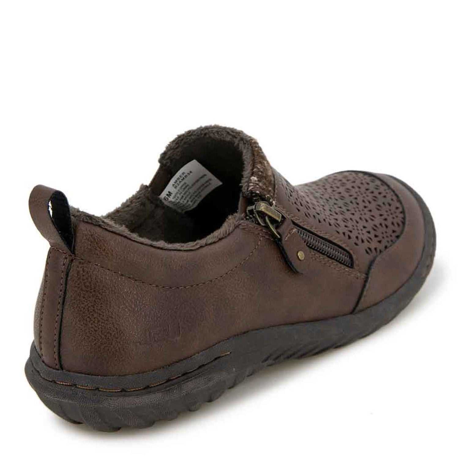 Peltz Shoes  Women's JBU by Jambu Amber Slip-On Brown B2AMB34