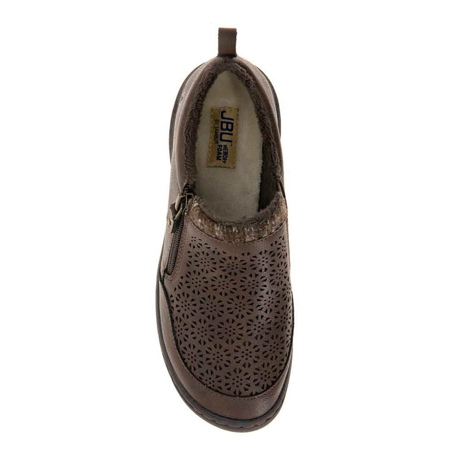 Peltz Shoes  Women's JBU by Jambu Amber Slip-On Brown B2AMB34