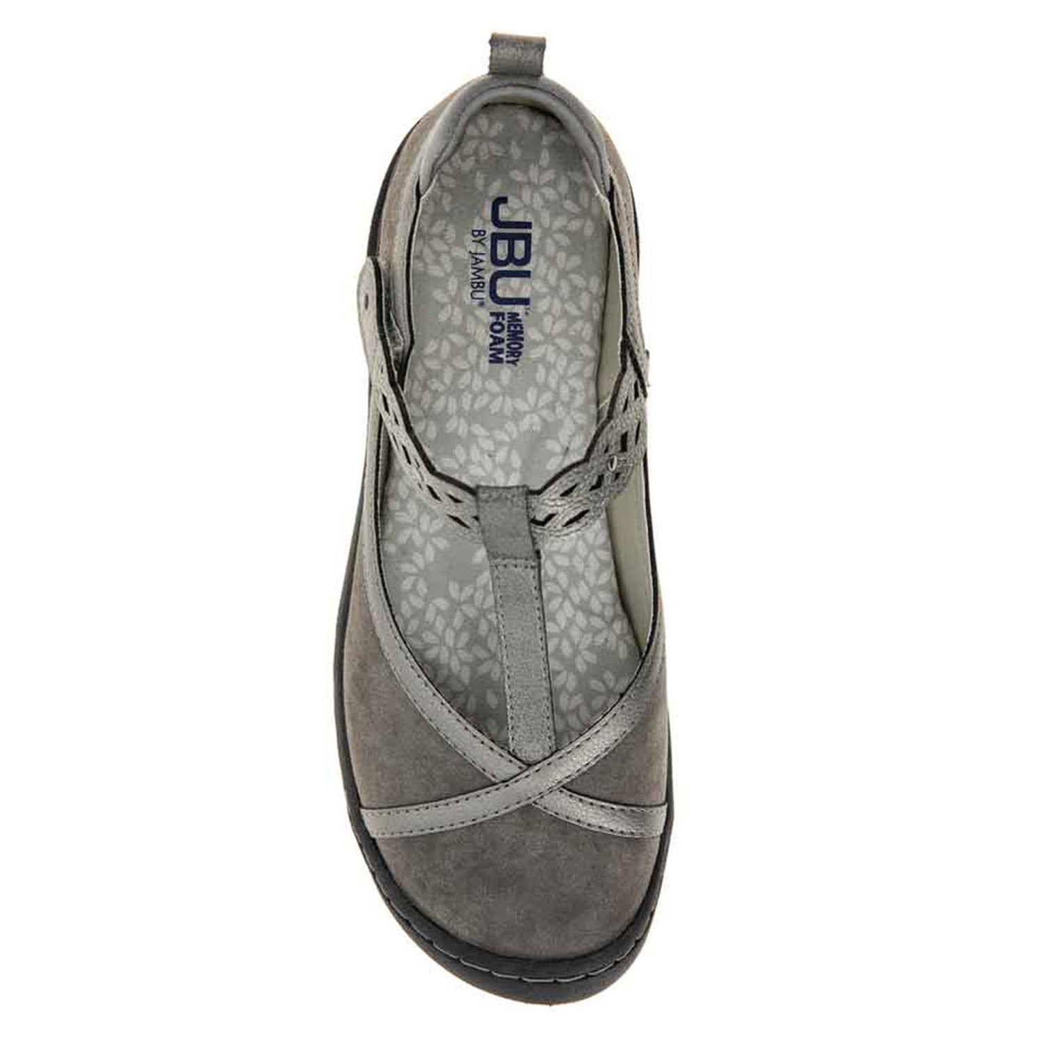 Peltz Shoes  Women's JBU by Jambu Buttercup Slip-On Grey B2BUT56