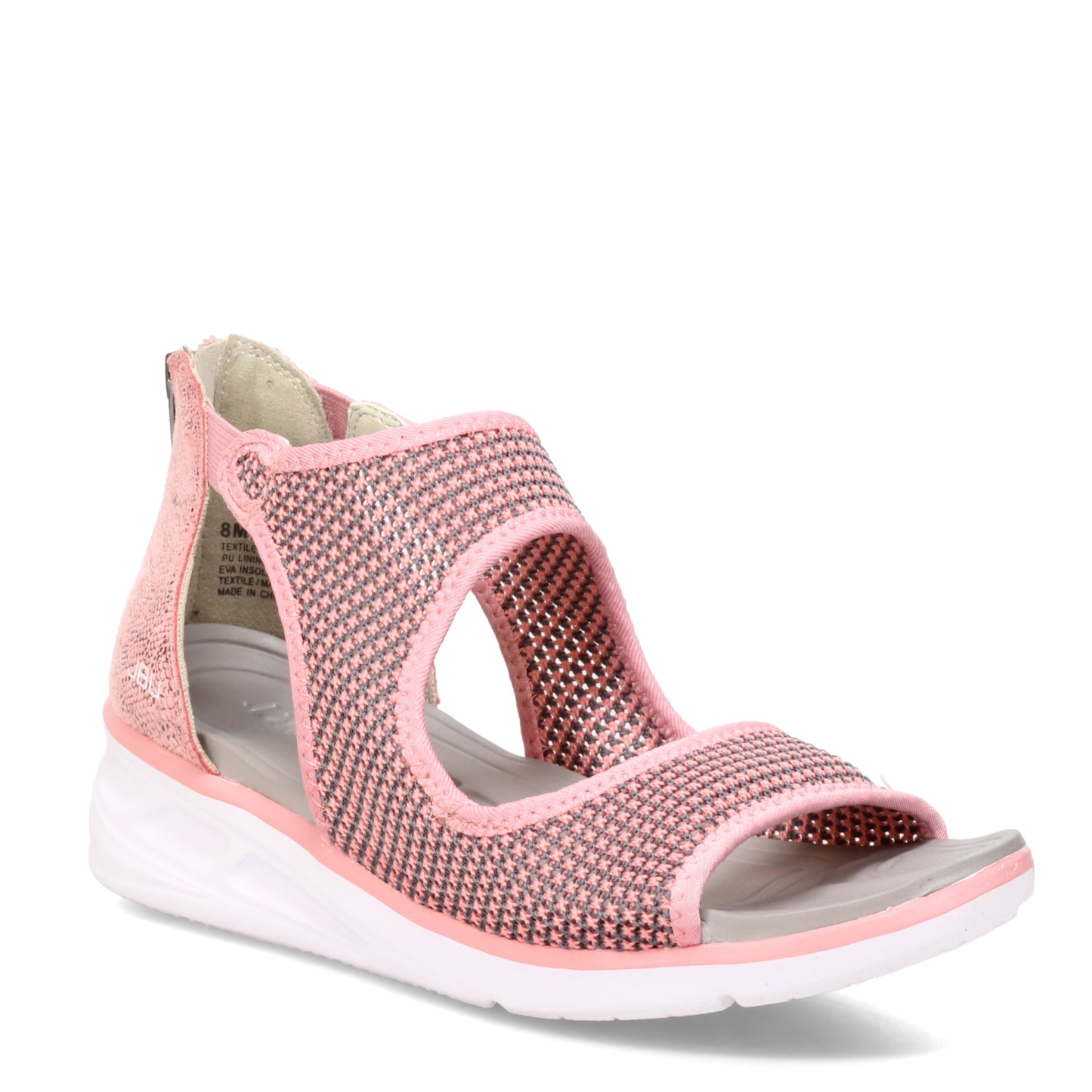 Peltz Shoes  Women's JBU by Jambu Margot Sandal Blush Snake B2MRT69
