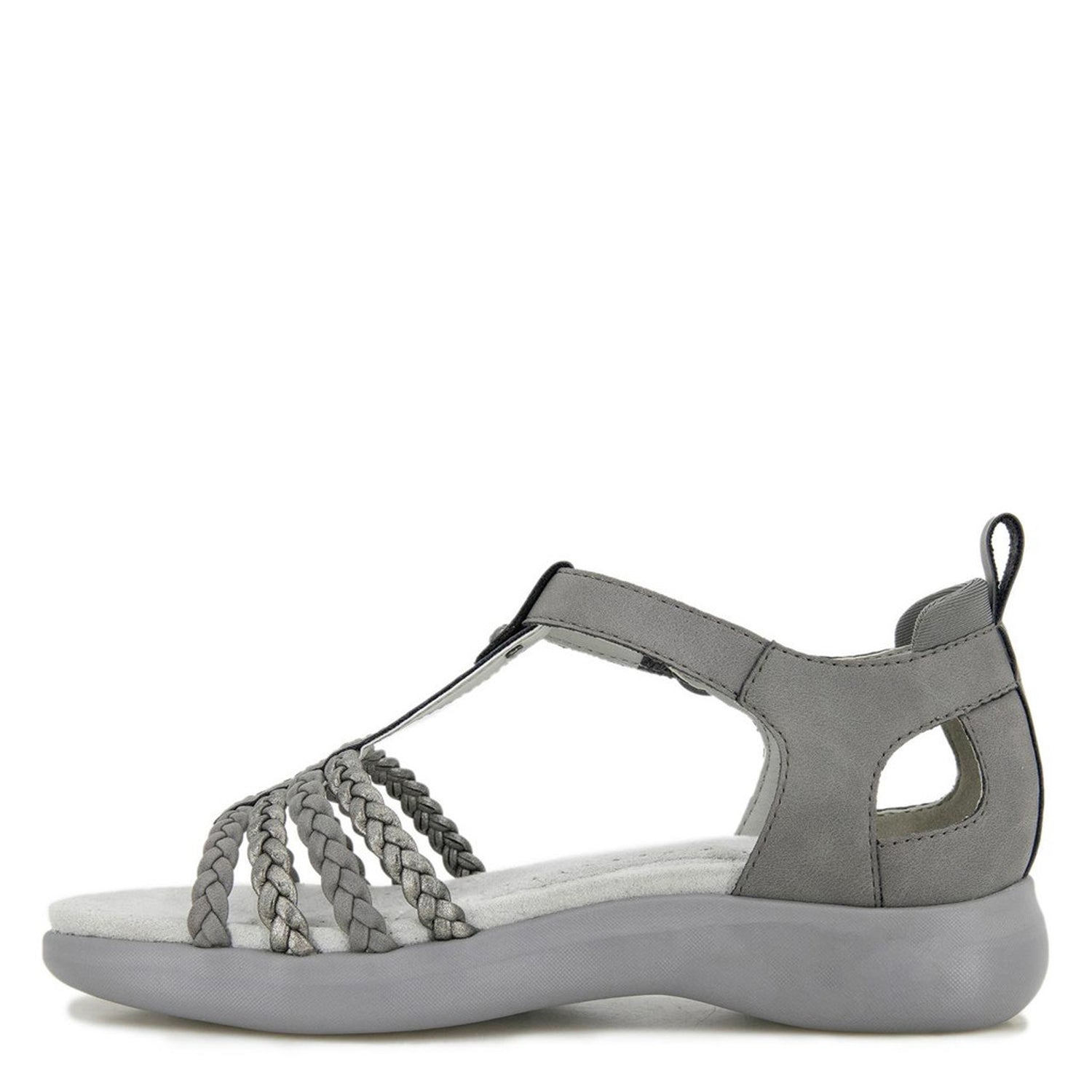 Peltz Shoes  Women's JBU by Jambu Prague Sandal Grey B3PRG56