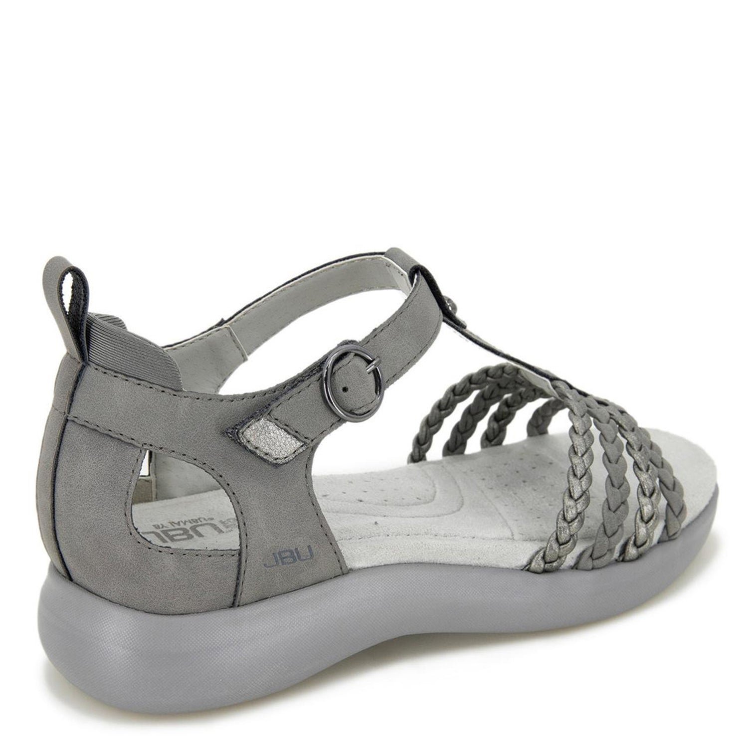Peltz Shoes  Women's JBU by Jambu Prague Sandal Grey B3PRG56