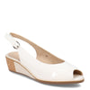 Peltz Shoes  Women's Vaneli Baise Sandal WHITE PATENT BAISE-WHITE PAT
