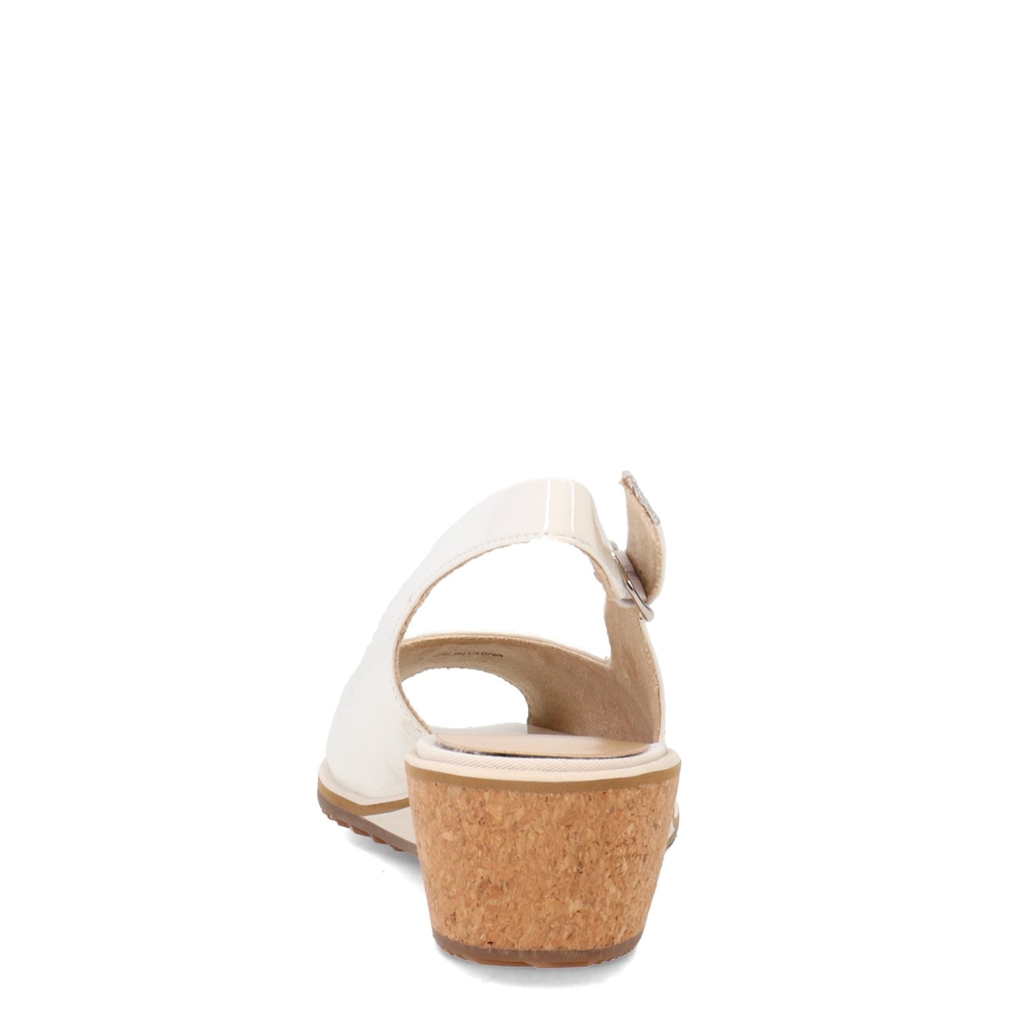 Peltz Shoes  Women's Vaneli Baise Sandal WHITE PATENT BAISE-WHITE PAT