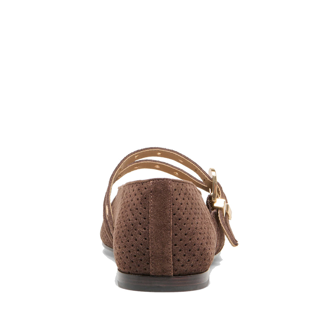 Women's Dolce Vita Baylee Grommet Flat DARK BROWN BAYLEEG-DKBROWN