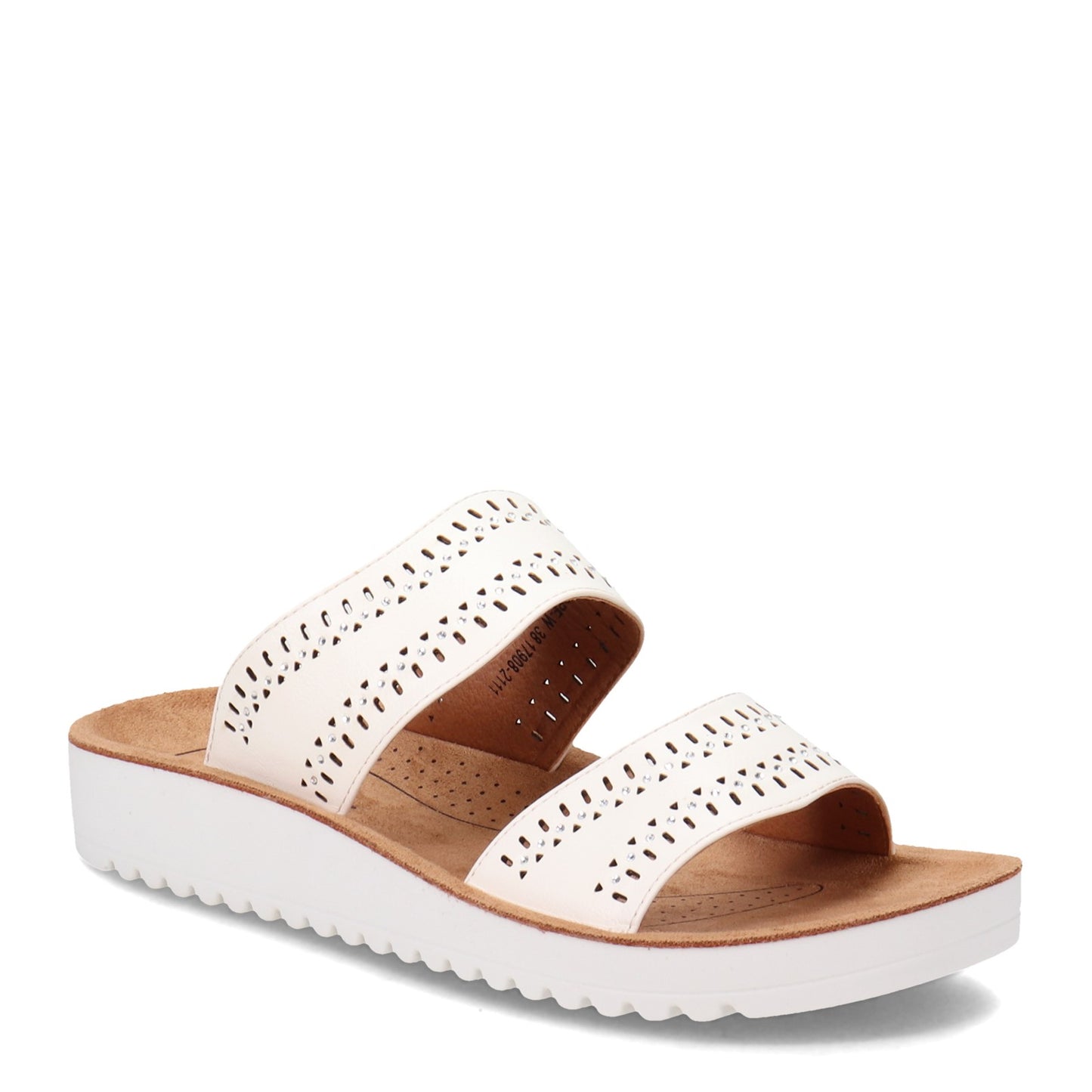 Peltz Shoes  Women's Flexus Bayshore Sandal White BAYSHORE-W