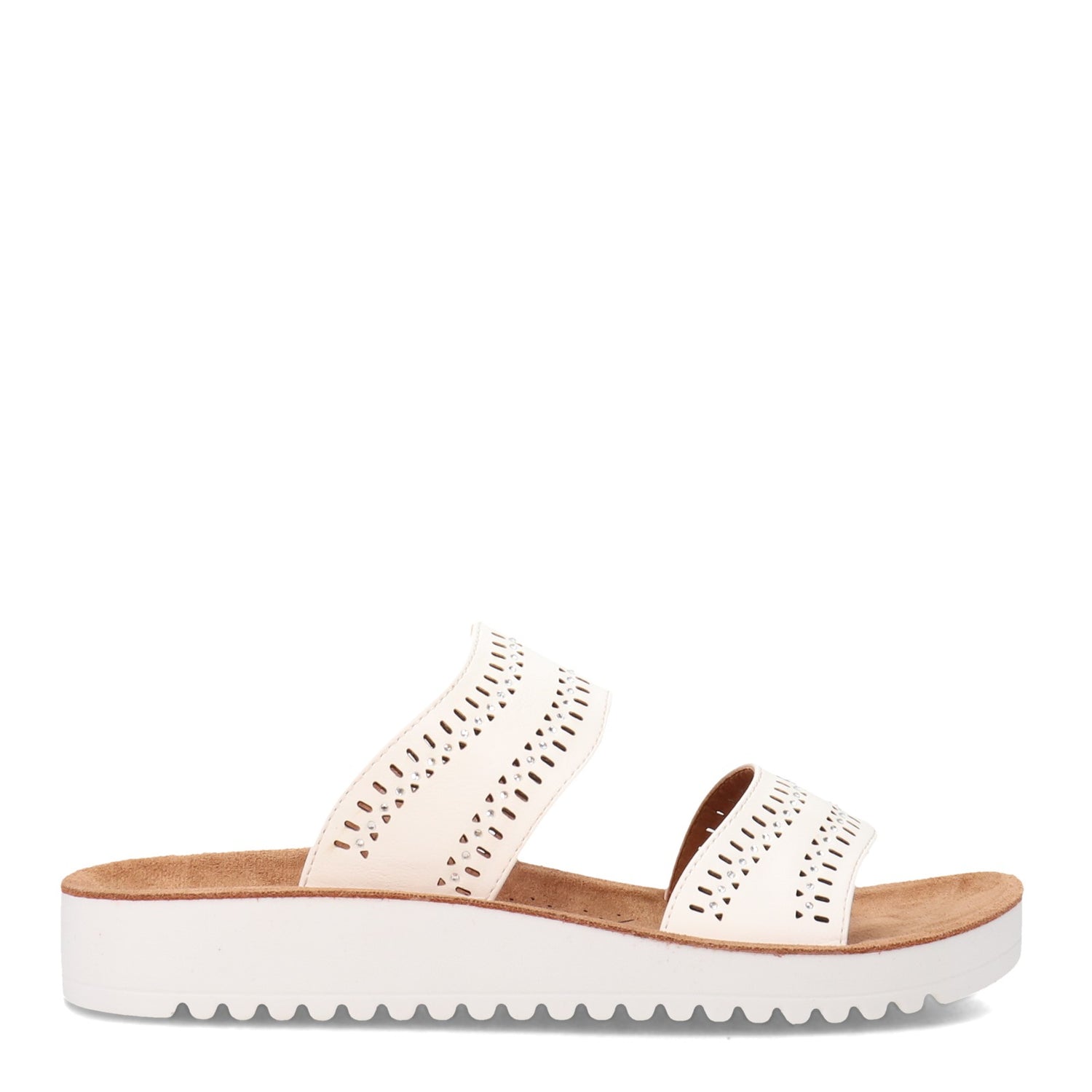 Peltz Shoes  Women's Flexus Bayshore Sandal White BAYSHORE-W