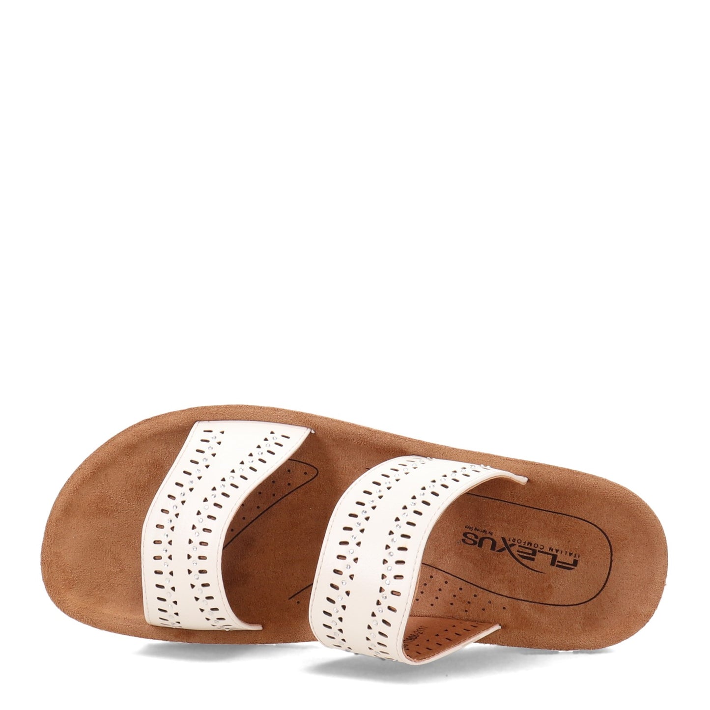 Peltz Shoes  Women's Flexus Bayshore Sandal White BAYSHORE-W