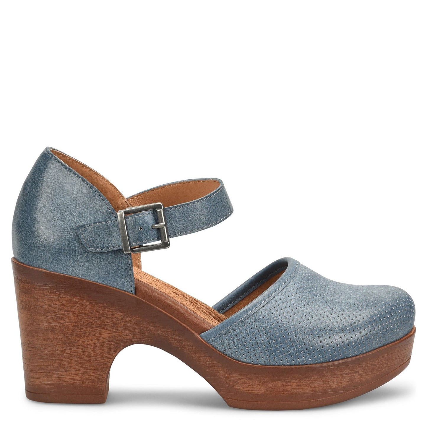 Peltz Shoes  Women's b.o.c Gia Clog BLUE BC0011804