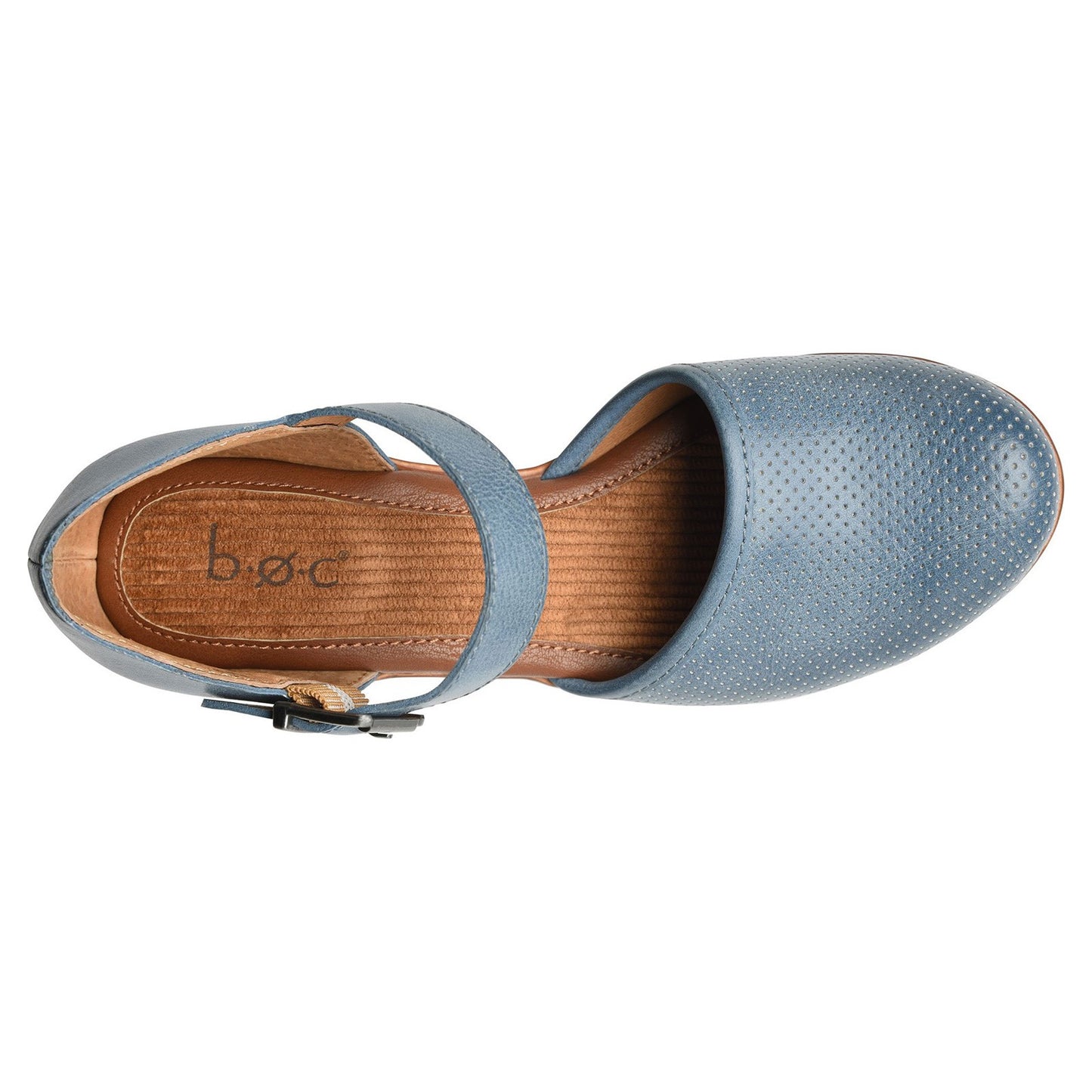 Peltz Shoes  Women's b.o.c Gia Clog BLUE BC0011804
