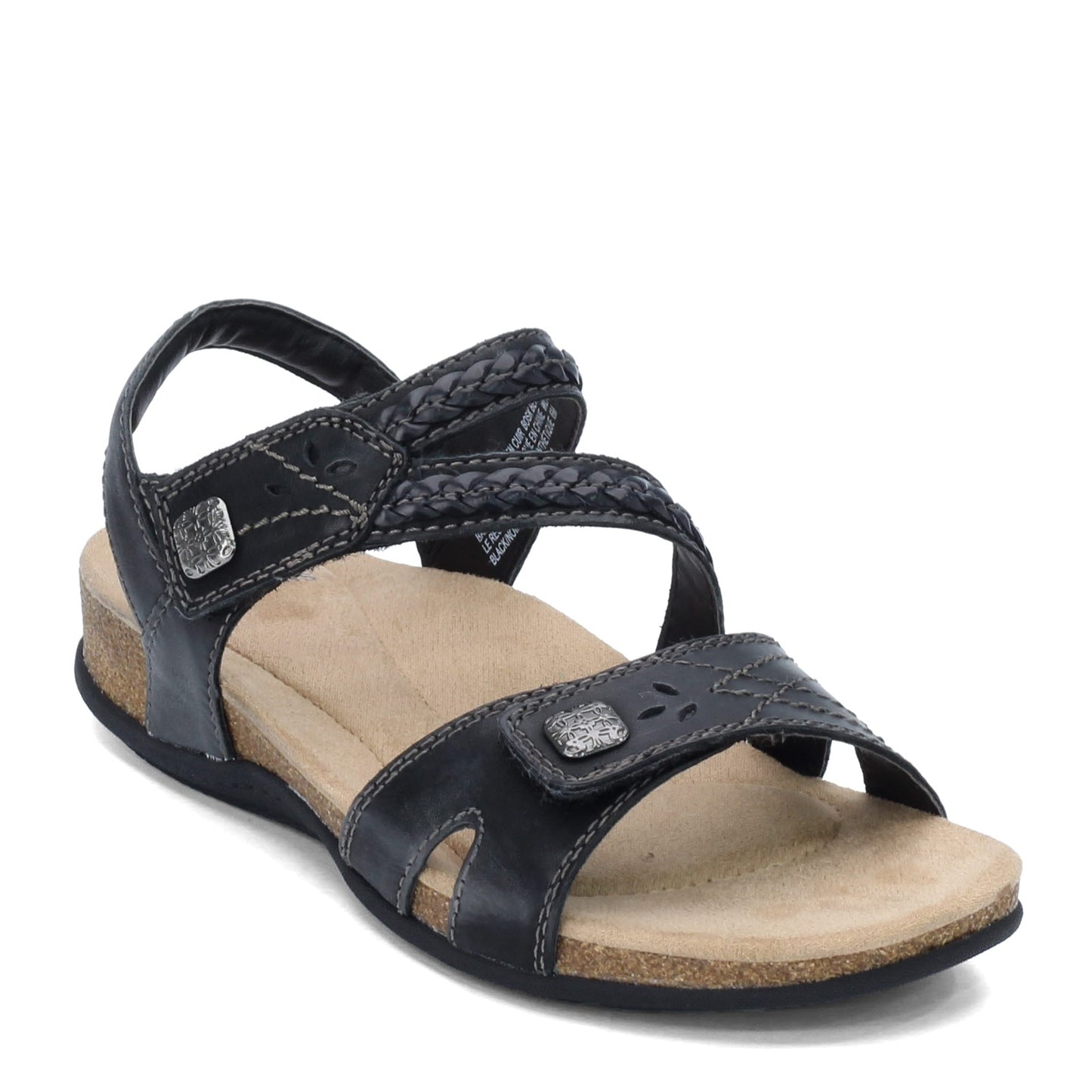 Peltz Shoes  Women's Earth Origins Benson Sandal BLACK BENSON BLACK