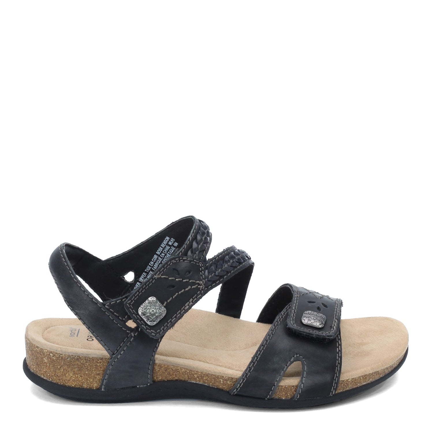 Peltz Shoes  Women's Earth Origins Benson Sandal BLACK BENSON BLACK