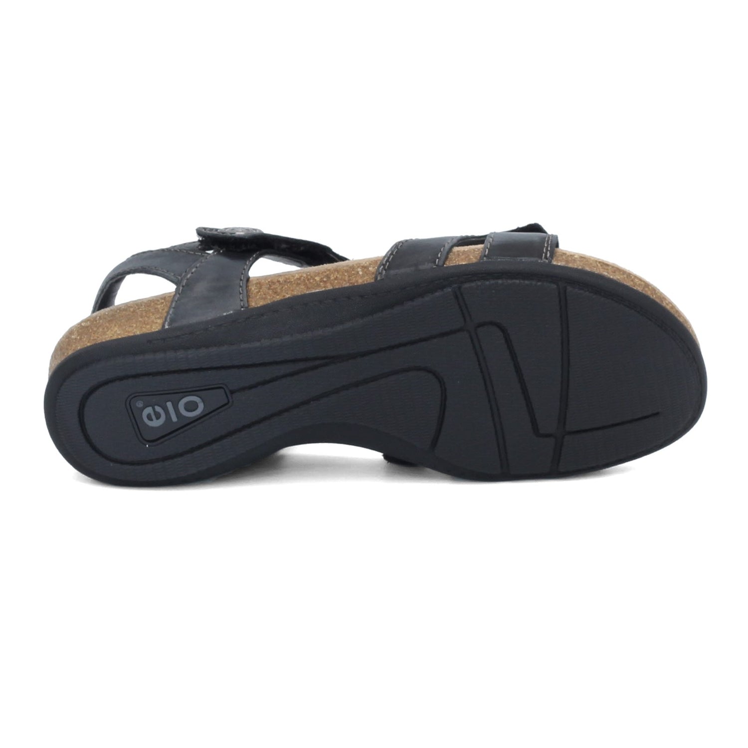 Peltz Shoes  Women's Earth Origins Benson Sandal BLACK BENSON BLACK