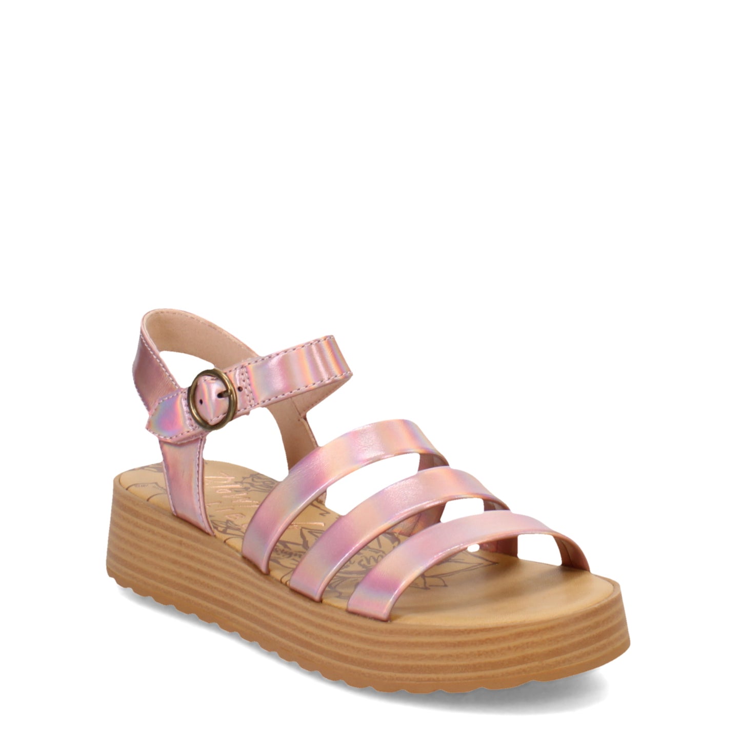 Peltz Shoes  Girl's Blowfish Malibu Jaylen-K Sandal - Little Kid & Big Kid Ether Pink Disco BF-10461K-042
