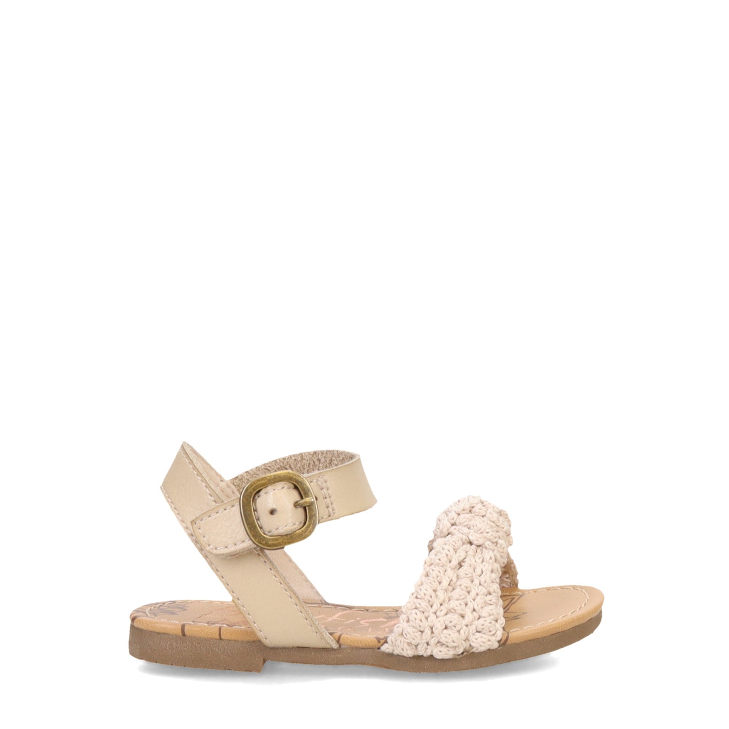 Peltz Shoes  Girl's Blowfish Malibu Sassy-T Sandal - Toddler & Little Kid Off-White BF-10767T-589