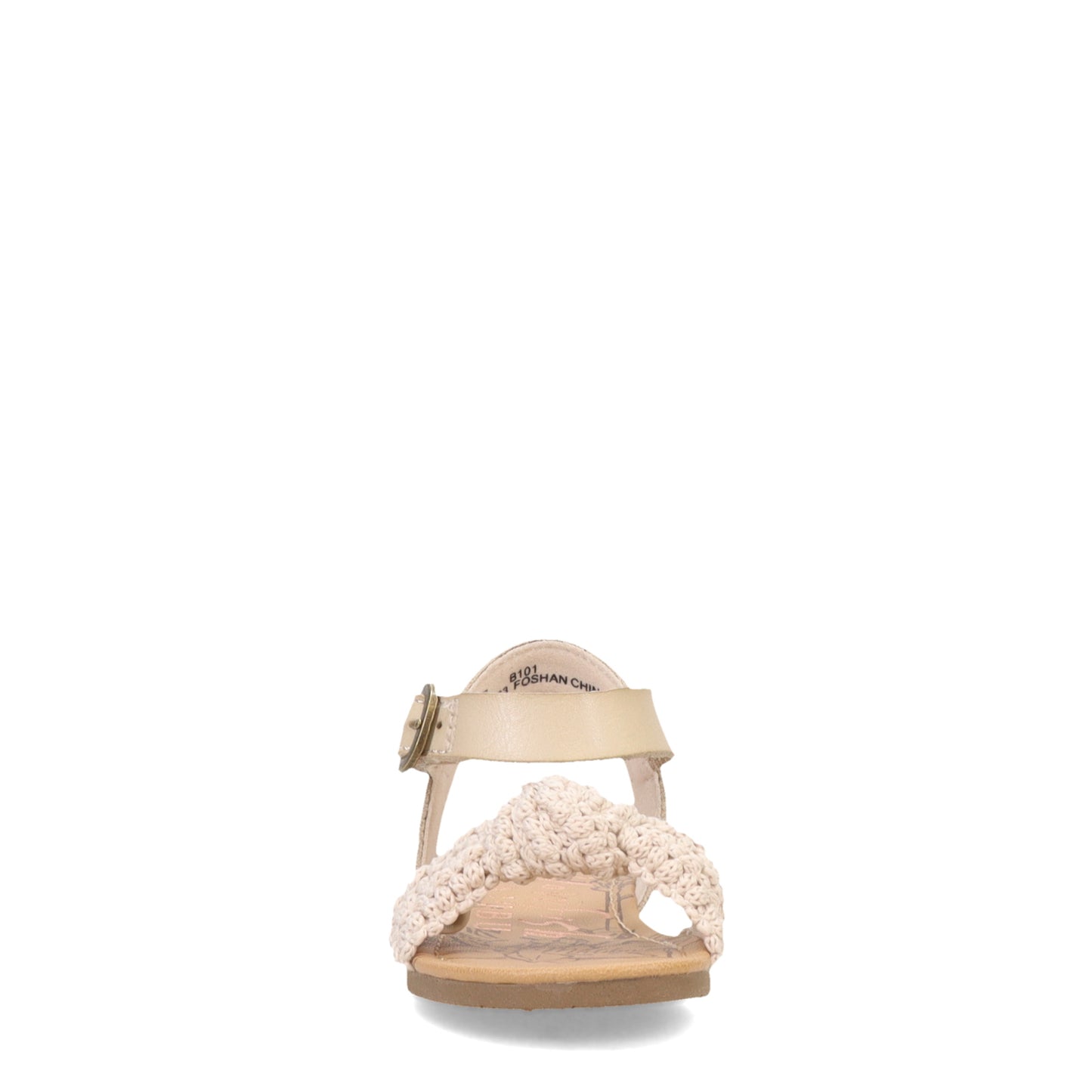 Peltz Shoes  Girl's Blowfish Malibu Sassy-T Sandal - Toddler & Little Kid Off-White BF-10767T-589