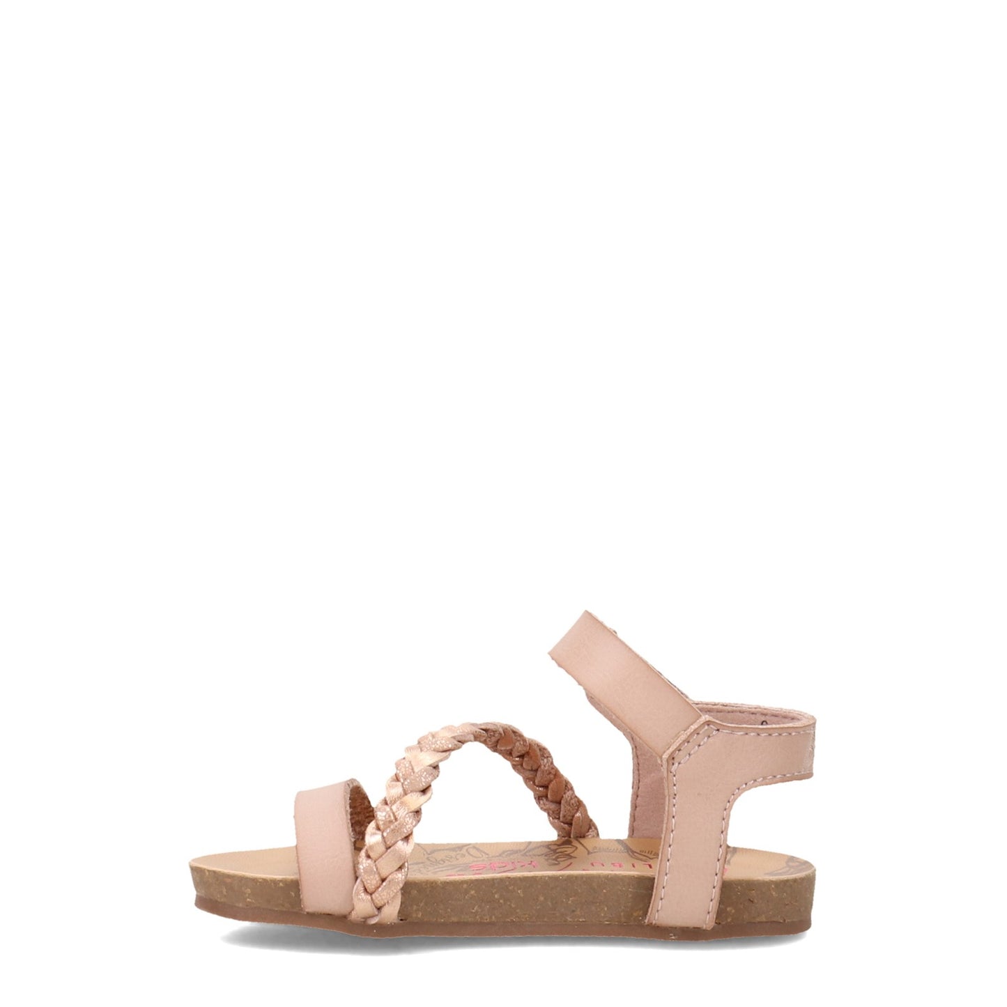 Peltz Shoes  Girl's Blowfish Malibu Goya Sandal - Toddler & Little Kid PINK METALLIC BF-7230B-T 284