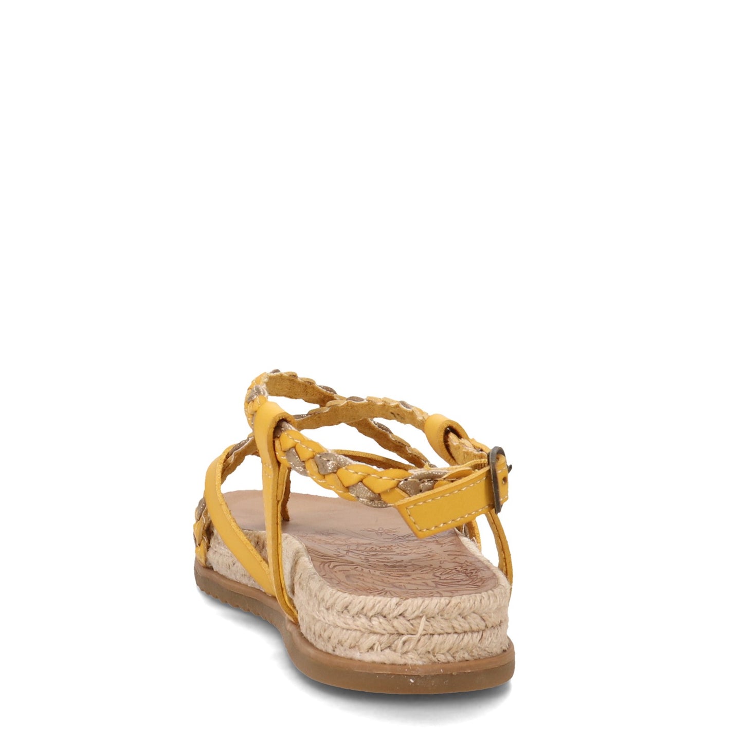 Peltz Shoes  Women's Blowfish Malibu Foxtail Rope Sandal SUNFLOWER BF-8940R-359