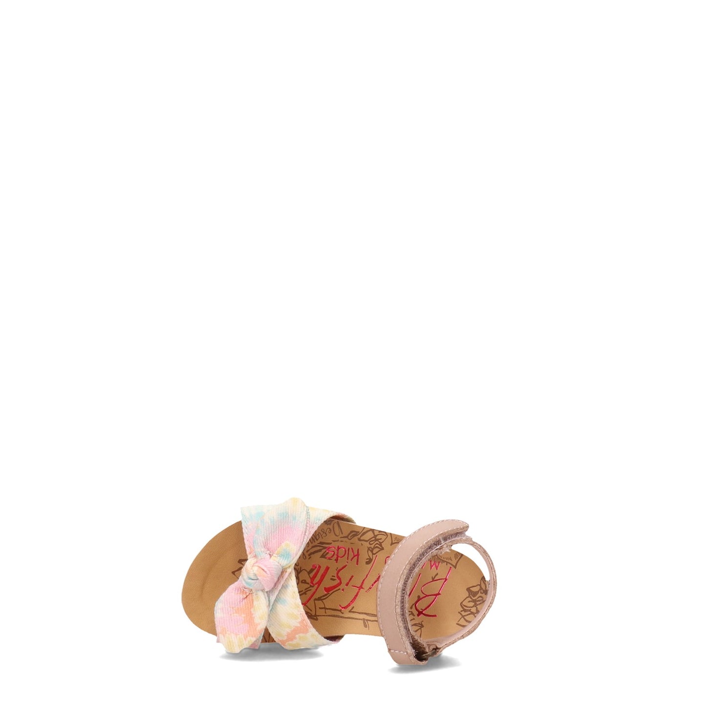 Peltz Shoes  Girl's Blowfish Malibu Gracelynn Sandal - Toddler & Little Kid TIE DYE BF-8991T 701