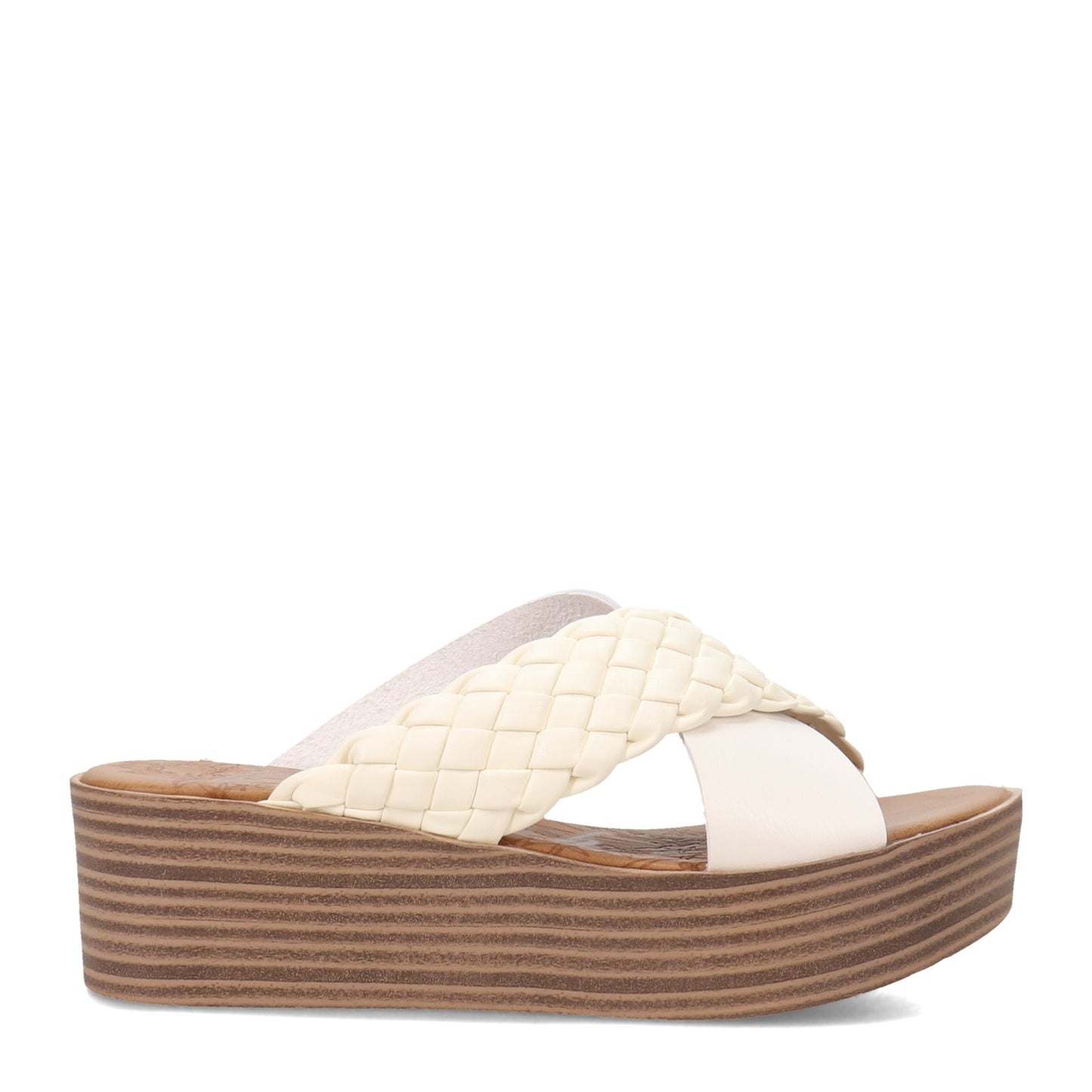 Peltz Shoes  Women's Blowfish Malibu Luster Sandal WHITE BF-9537-316