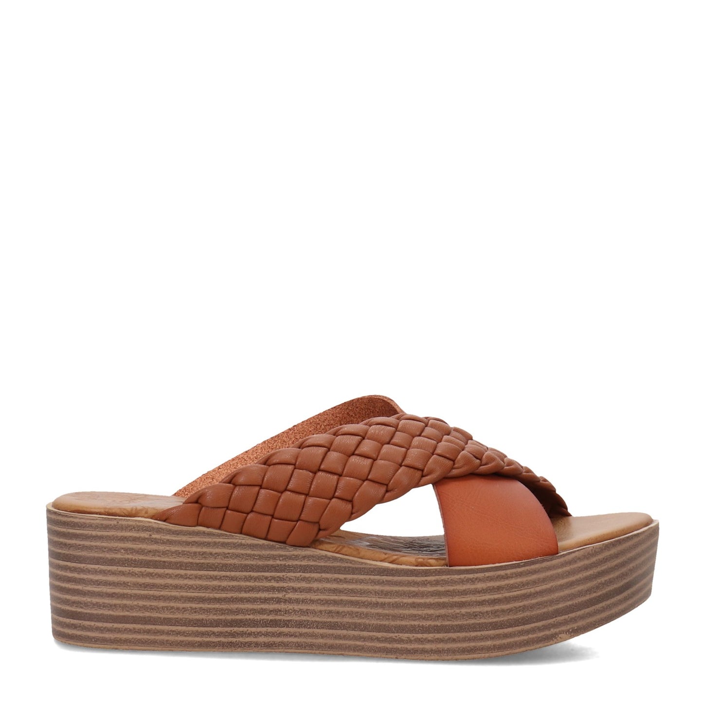 Peltz Shoes  Women's Blowfish Malibu Luster Sandal BROWN BF-9537-376