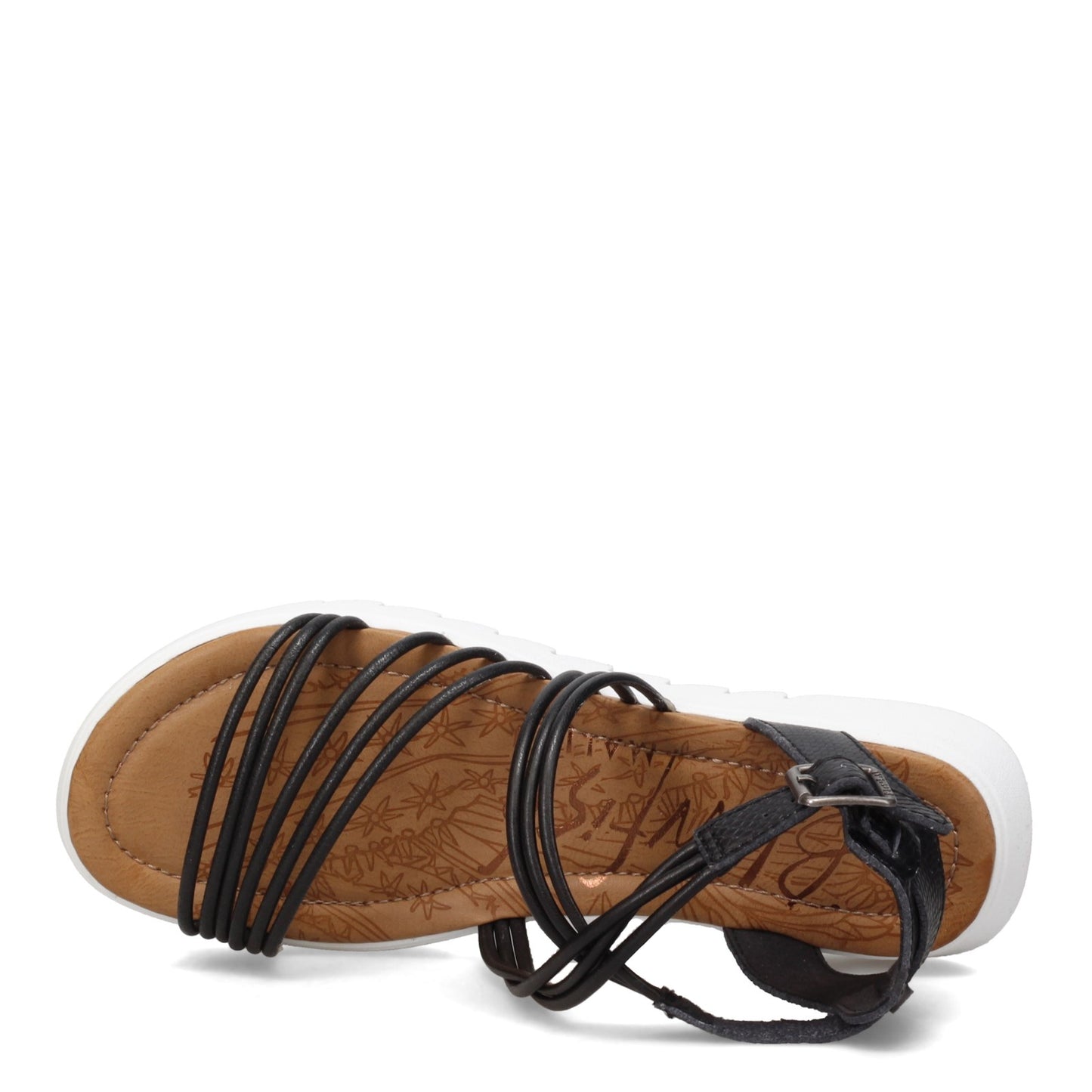 Peltz Shoes  Women's Blowfish Malibu Triten Sandal BLACK BF-9538-163