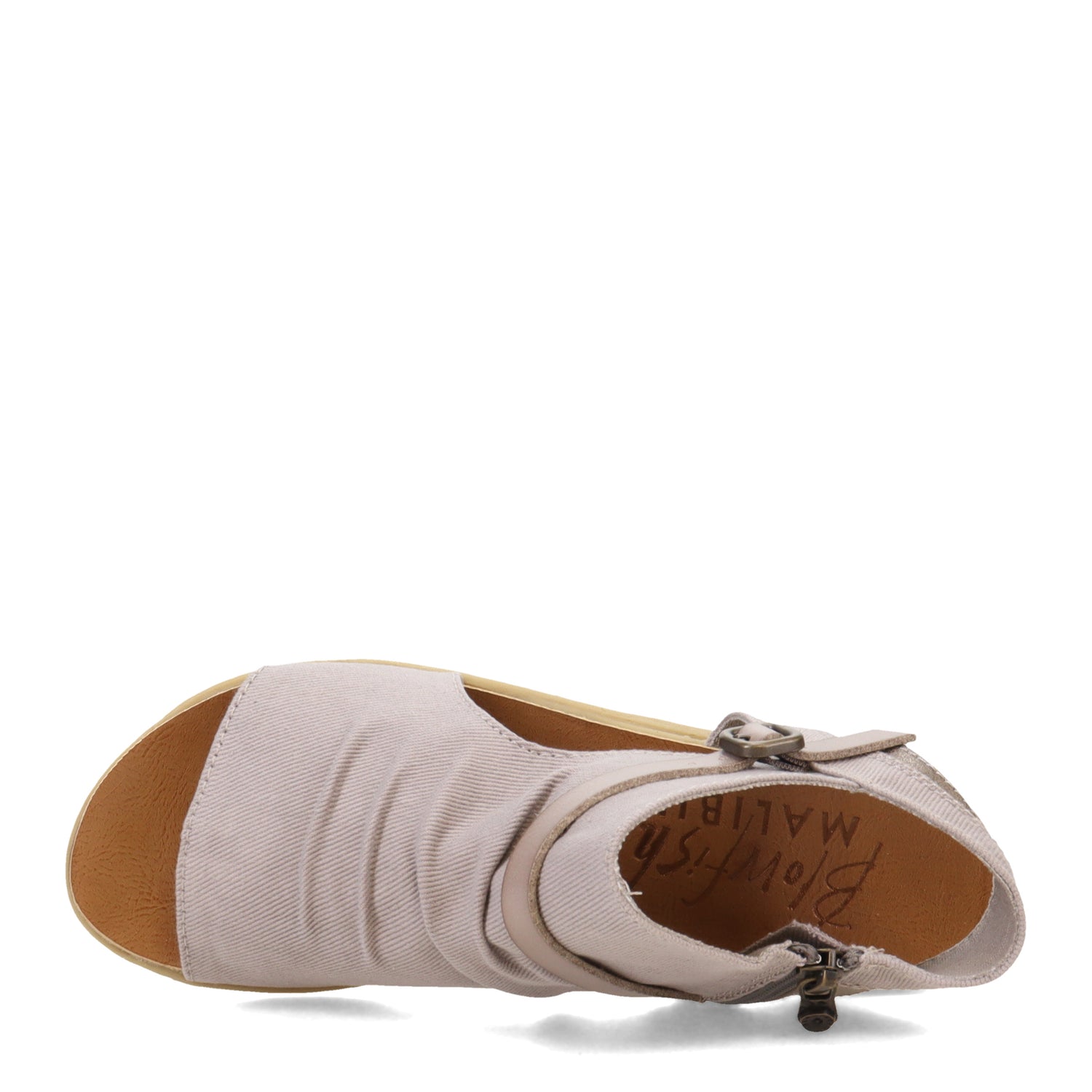 Peltz Shoes  Women's Blowfish Malibu Burn Sandal GREY BF-9841-064