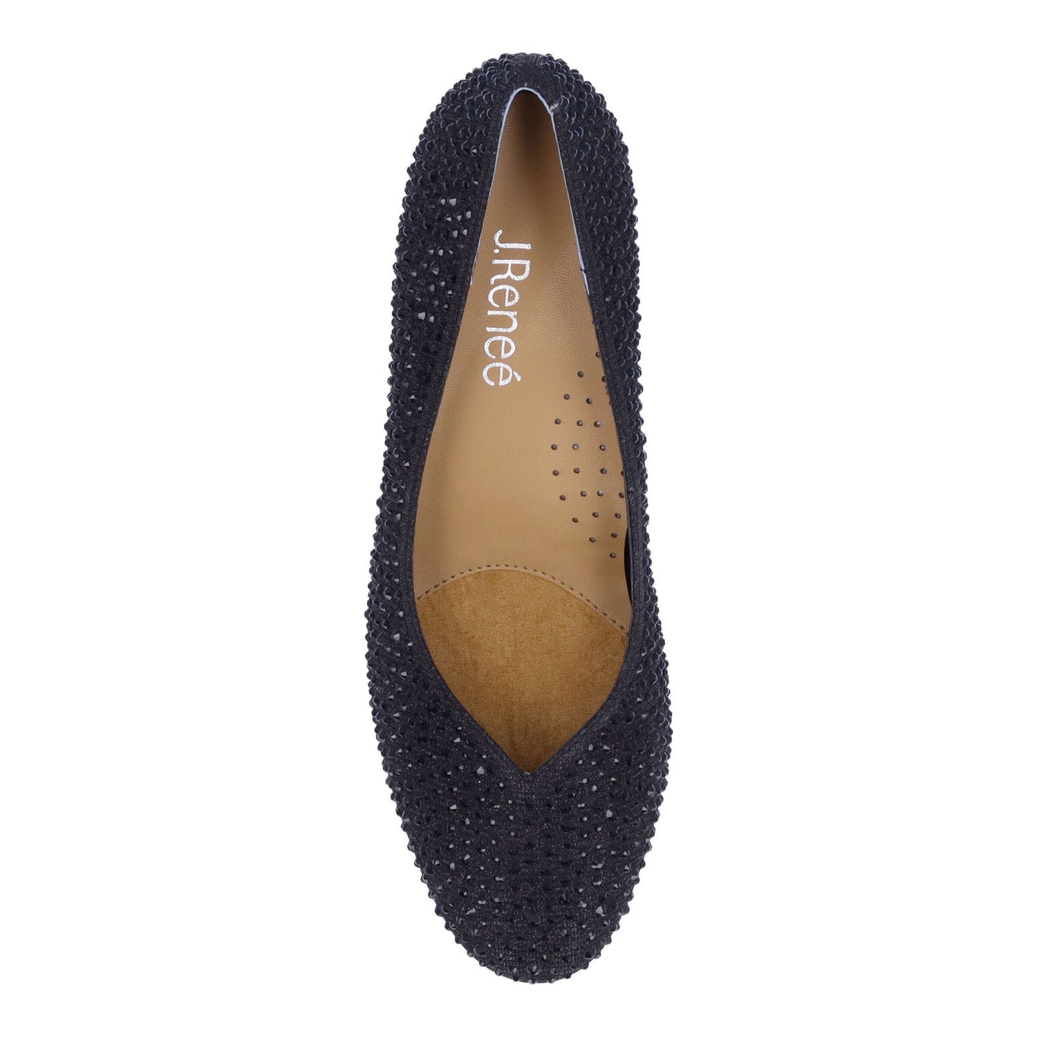 Peltz Shoes  Women's J Renee Bielle Pump Black BIELLE-GFBLK