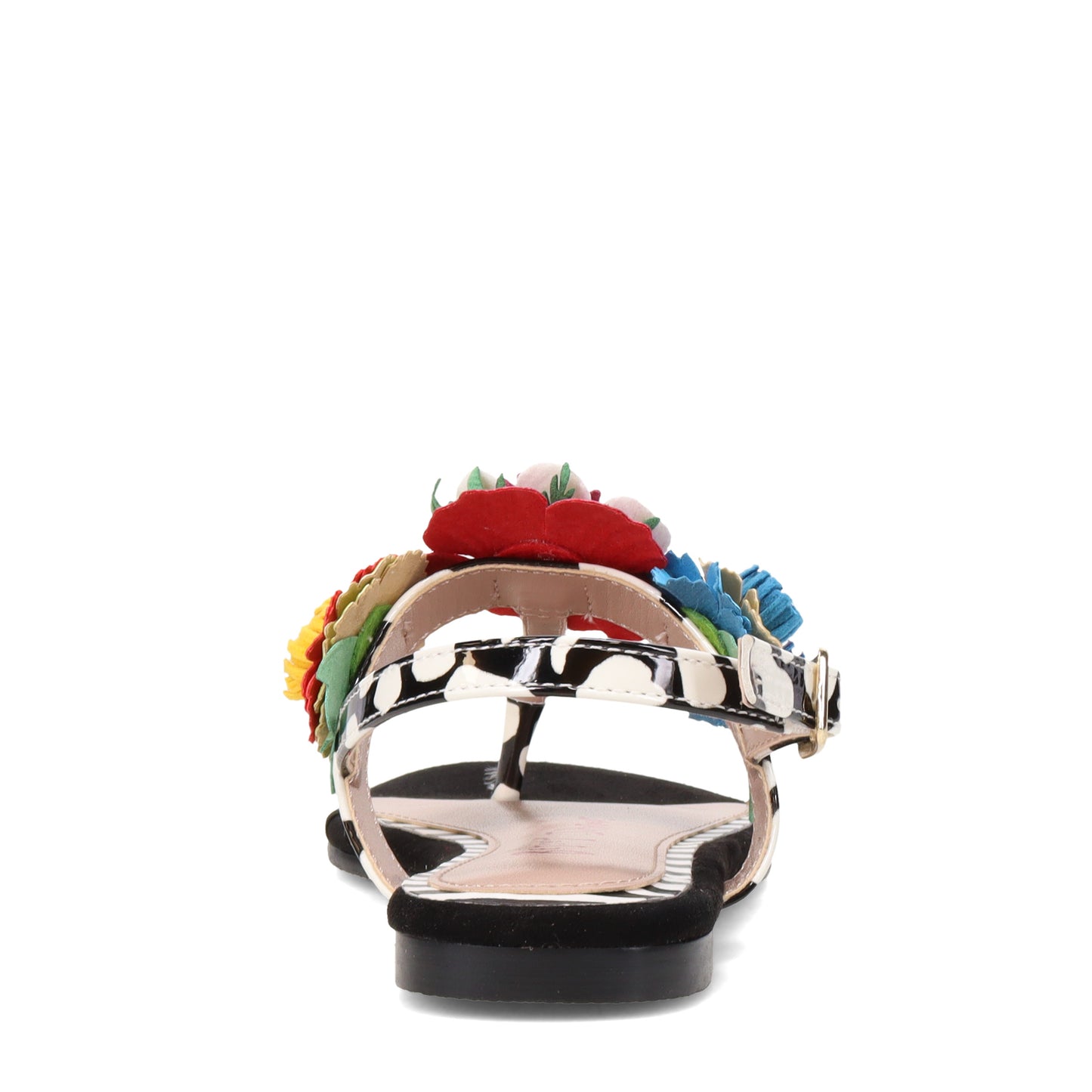 Peltz Shoes  Girl's Betsey Johnson Angie Sandal - Little Kid & Big Kid BLACK MULTI BK-ANGIE