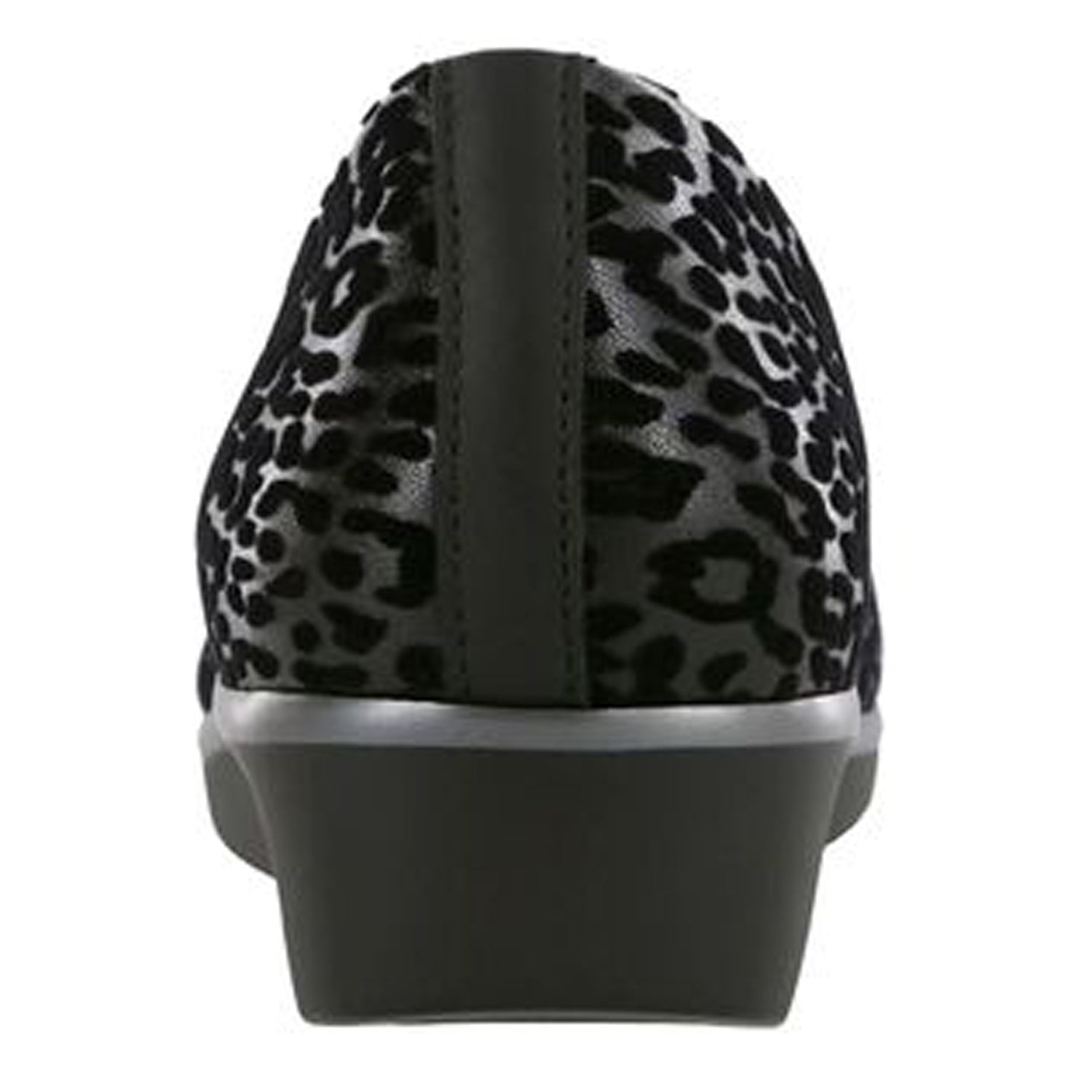 Peltz Shoes  Women's SAS Bliss Slip-On BLACK / LEOPARD BLISS-BKLEOP