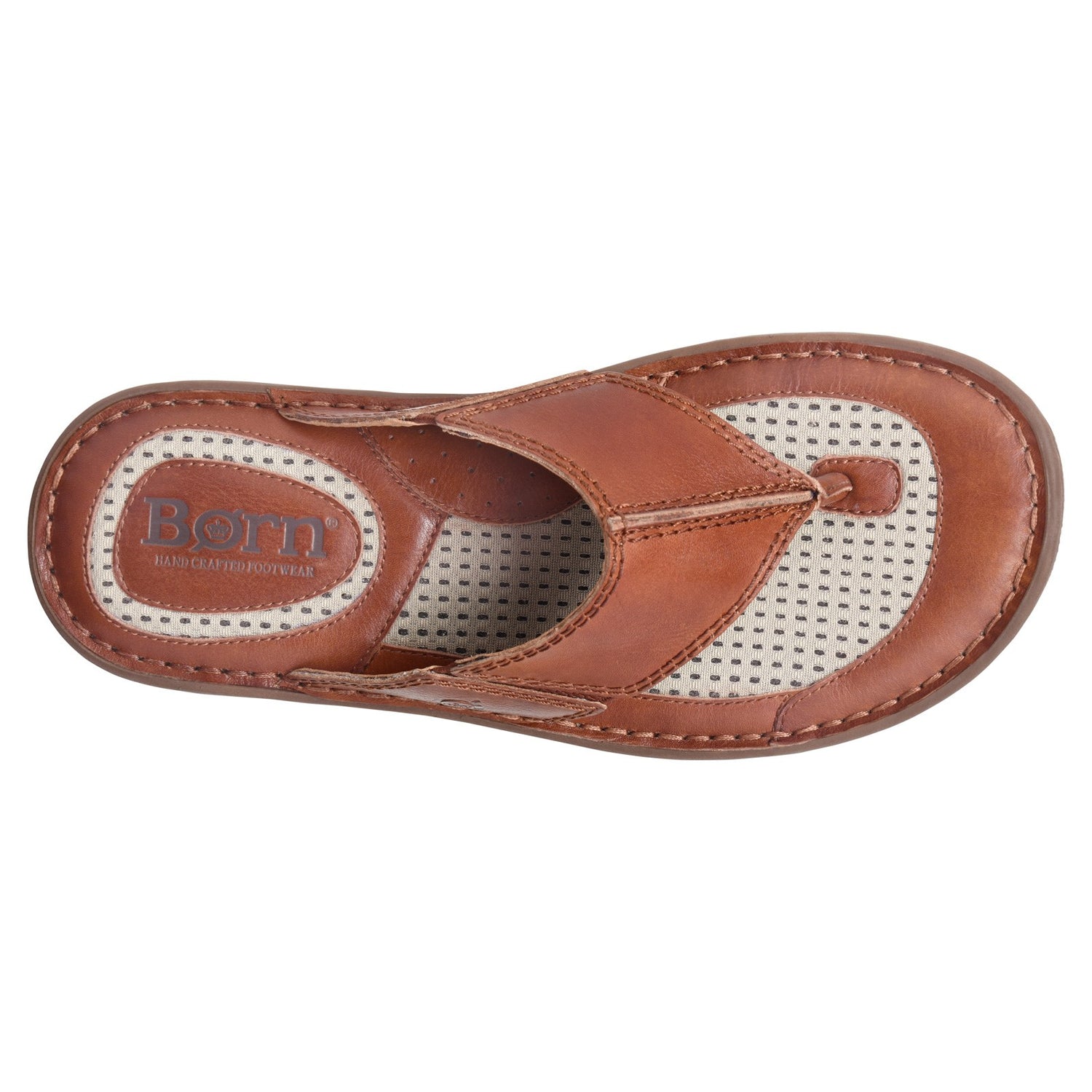 Peltz Shoes  Men's Born Corvo Sandal Dark Tan BM0006925