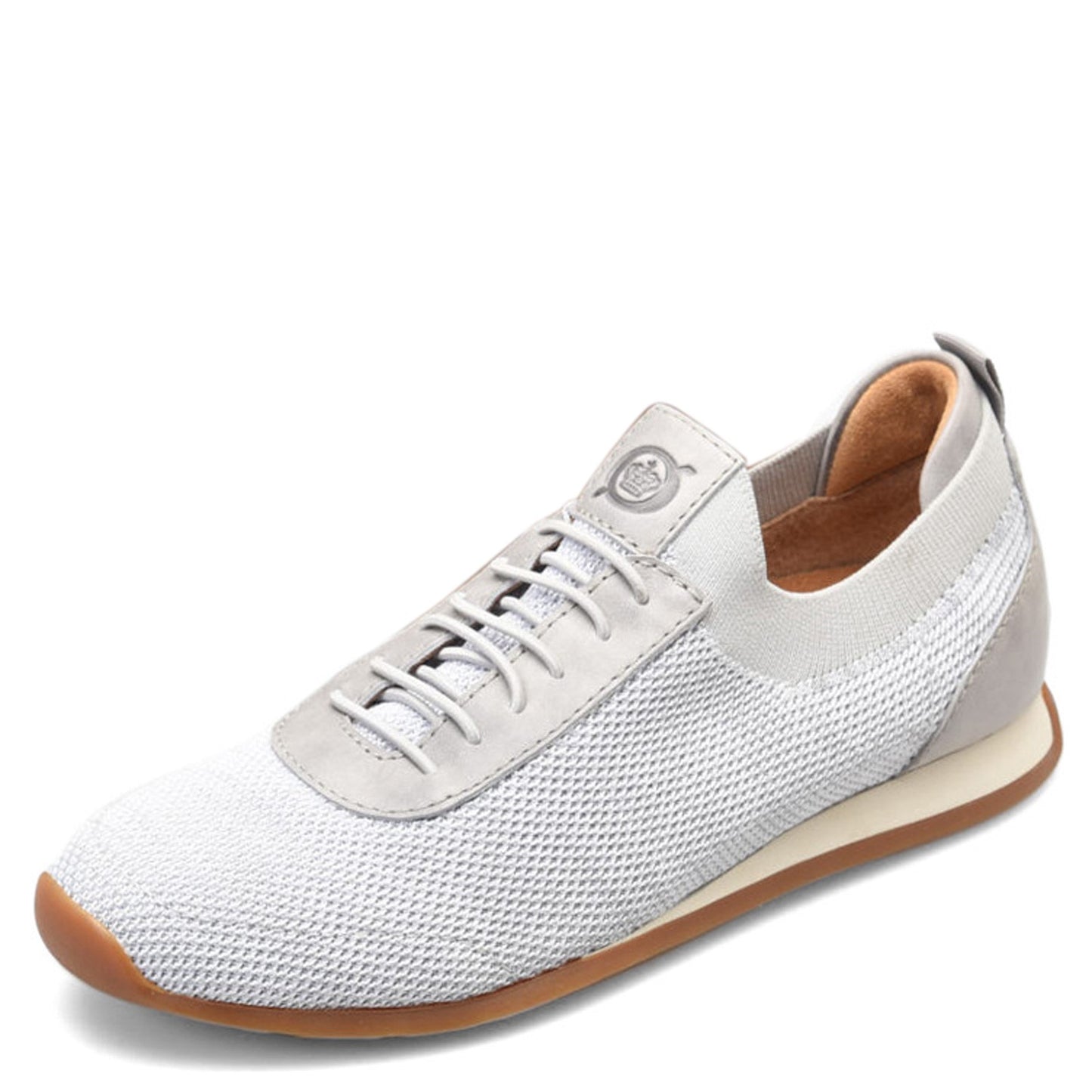 Peltz Shoes  Men's Born Barrett Sneaker Grey/Grey BM0010638