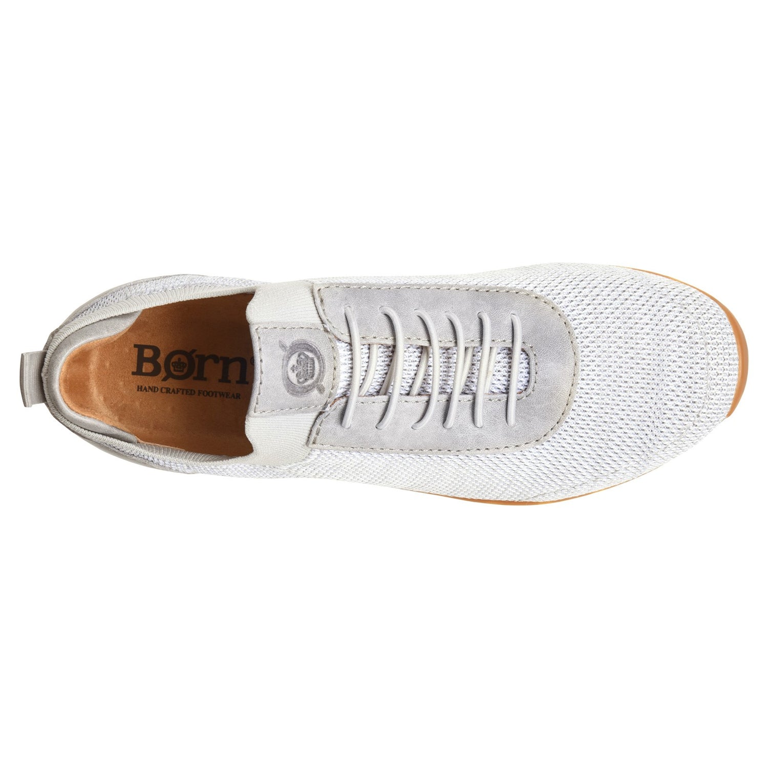 Peltz Shoes  Men's Born Barrett Sneaker Grey/Grey BM0010638