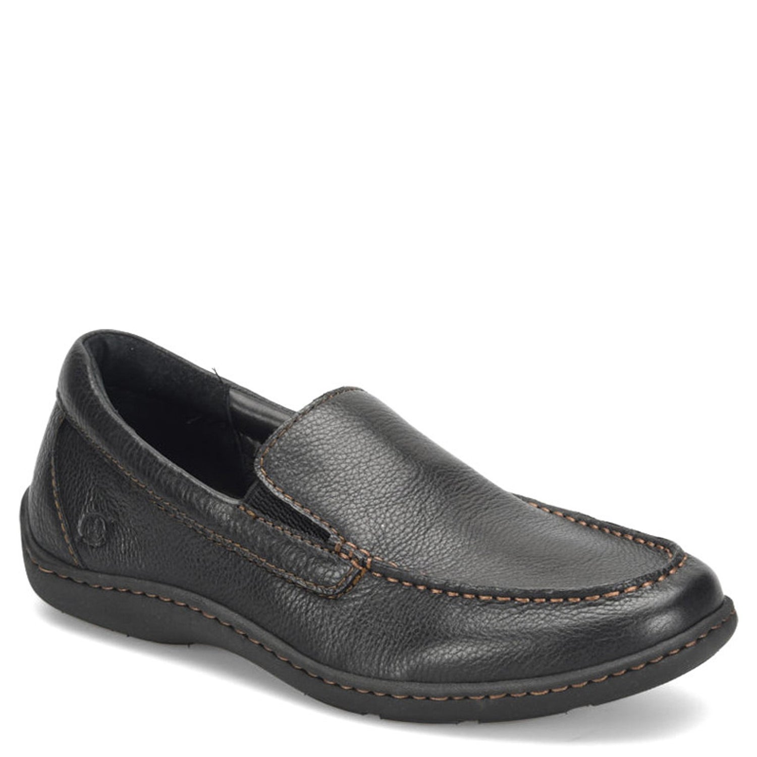 Peltz Shoes  Men's Born Brompton II Loafer Black BM0010703