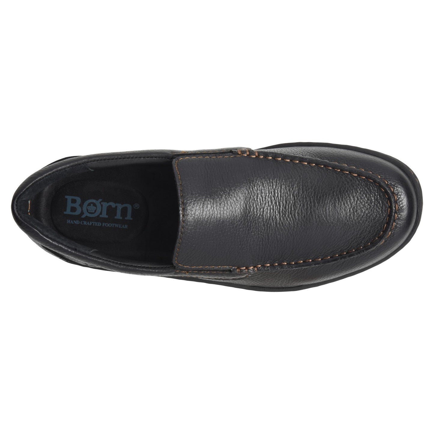 Peltz Shoes  Men's Born Brompton II Loafer Black BM0010703