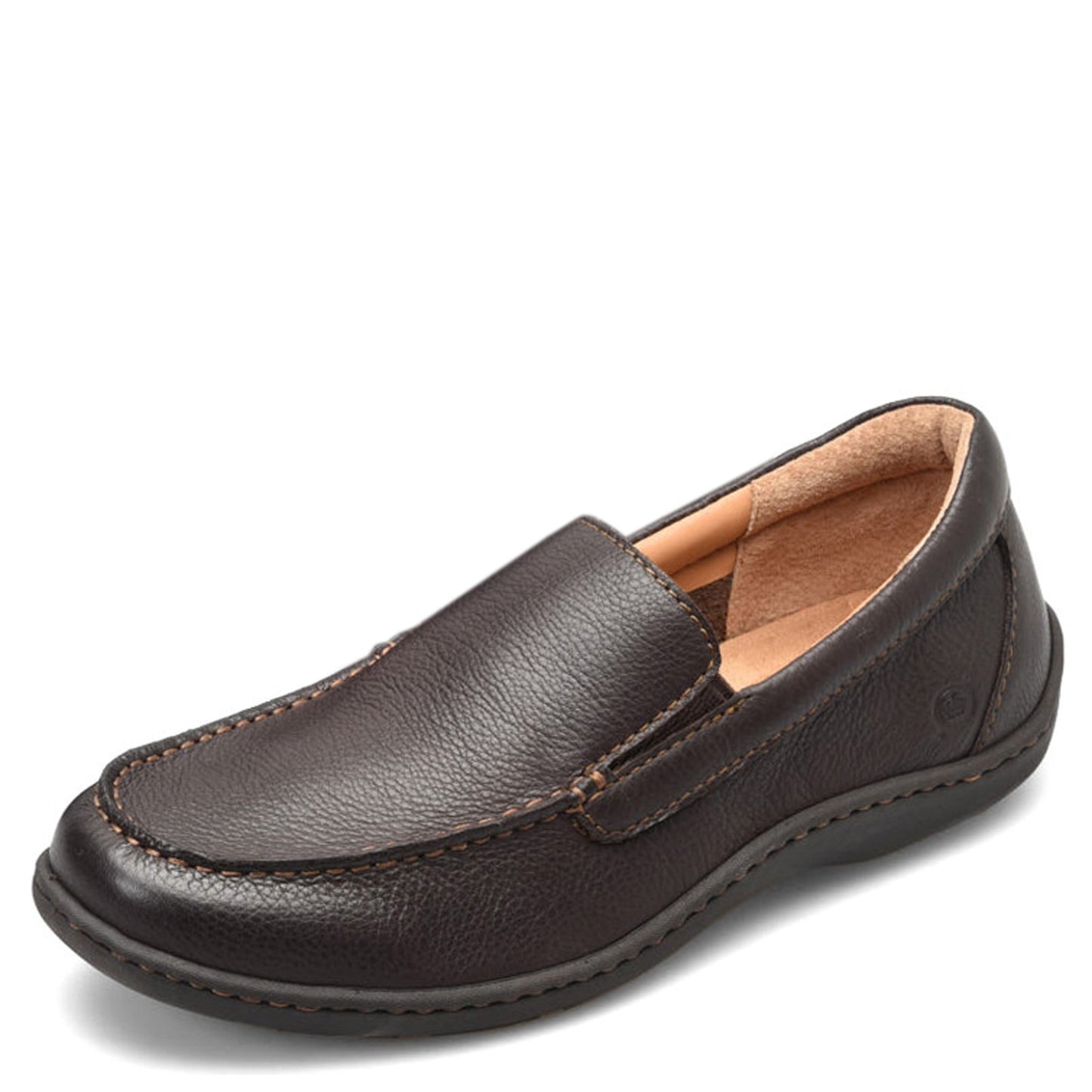 Peltz Shoes  Men's Born Brompton II Loafer Dark Brown BM0010723