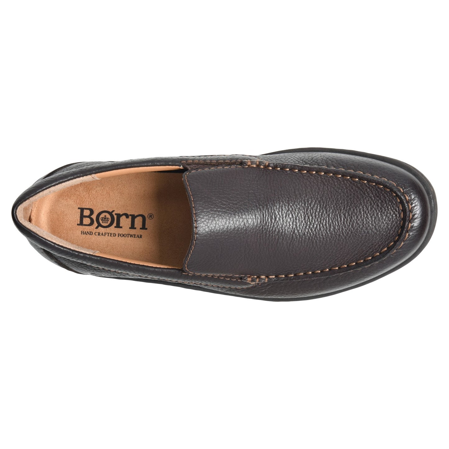 Peltz Shoes  Men's Born Brompton II Loafer Dark Brown BM0010723